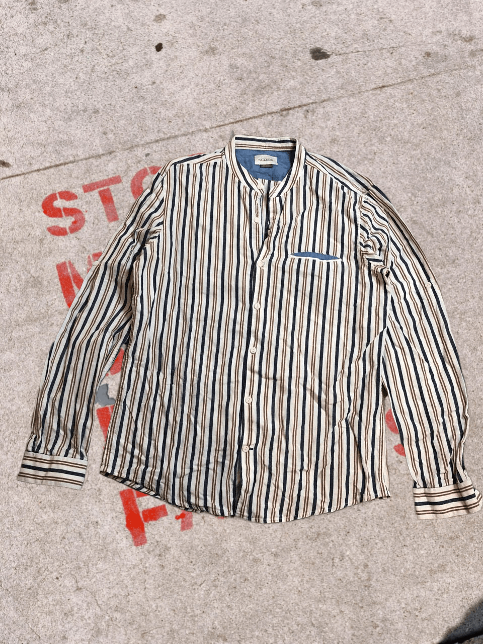 Pull & Bear Pull & Bear Cropped Logn Sleeve shirt Size US L / EU 52-54 / 3 - 1 Thumbnail