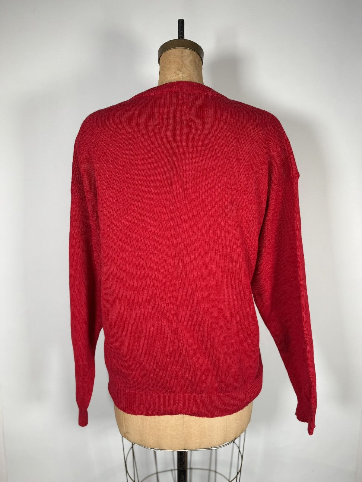 NHL Vintage USA NHL Detroit Red Wings V-Neck Cotton Sweater Size US M / EU 48-50 / 2 - 2 Thumbnail