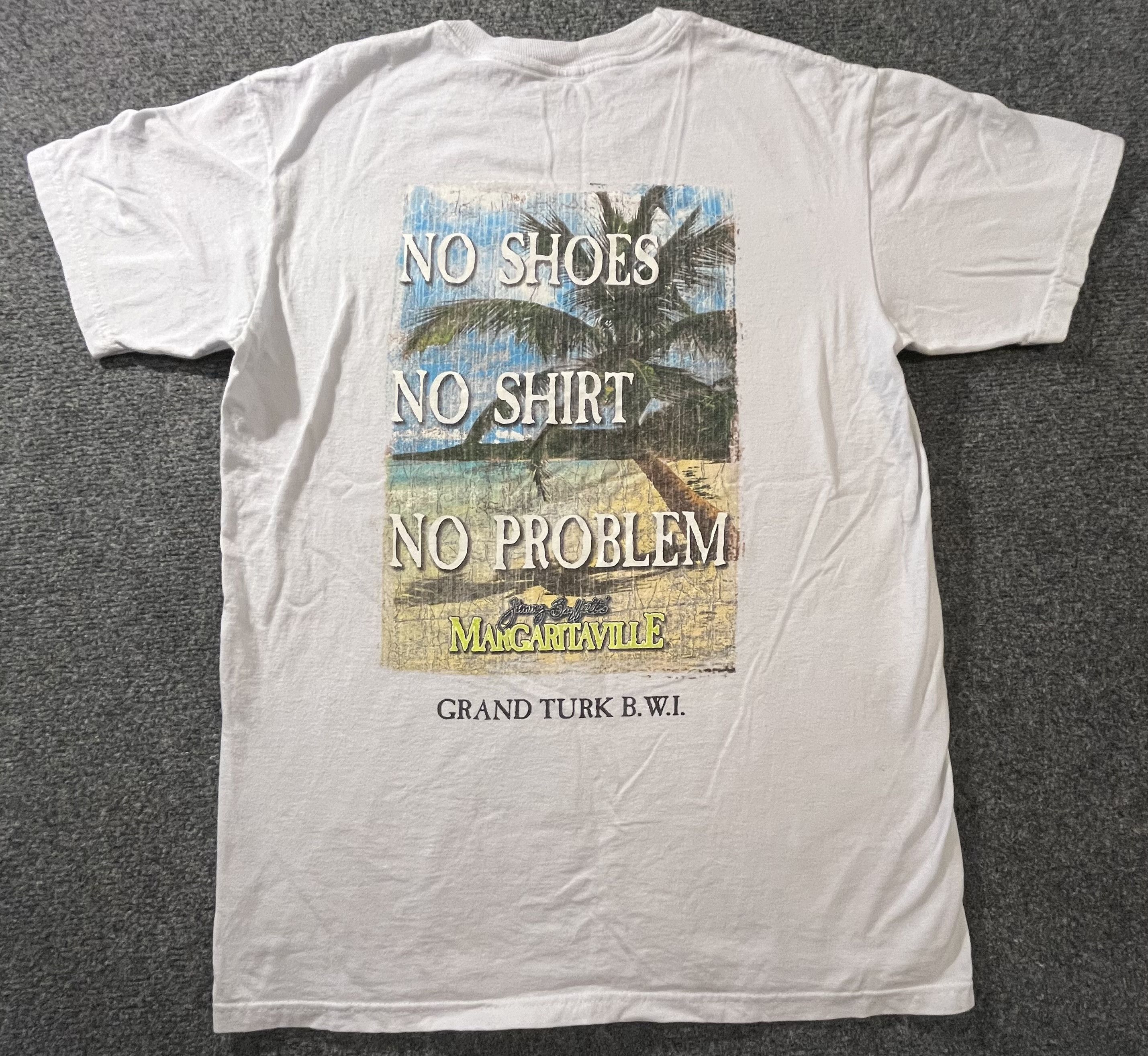 Gildan margaritaville shirt size medium white grand turk jimmy buff Size US M / EU 48-50 / 2 - 1 Thumbnail