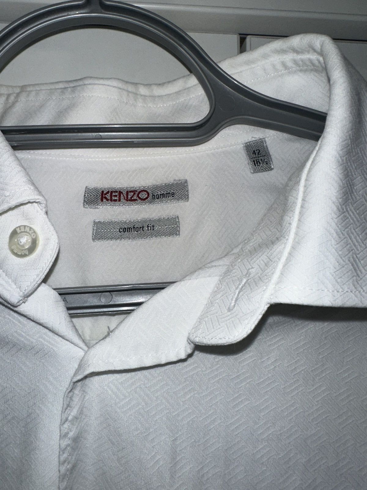 Kenzo Keno White cuff Shirt Size US M / EU 48-50 / 2 - 2 Thumbnail