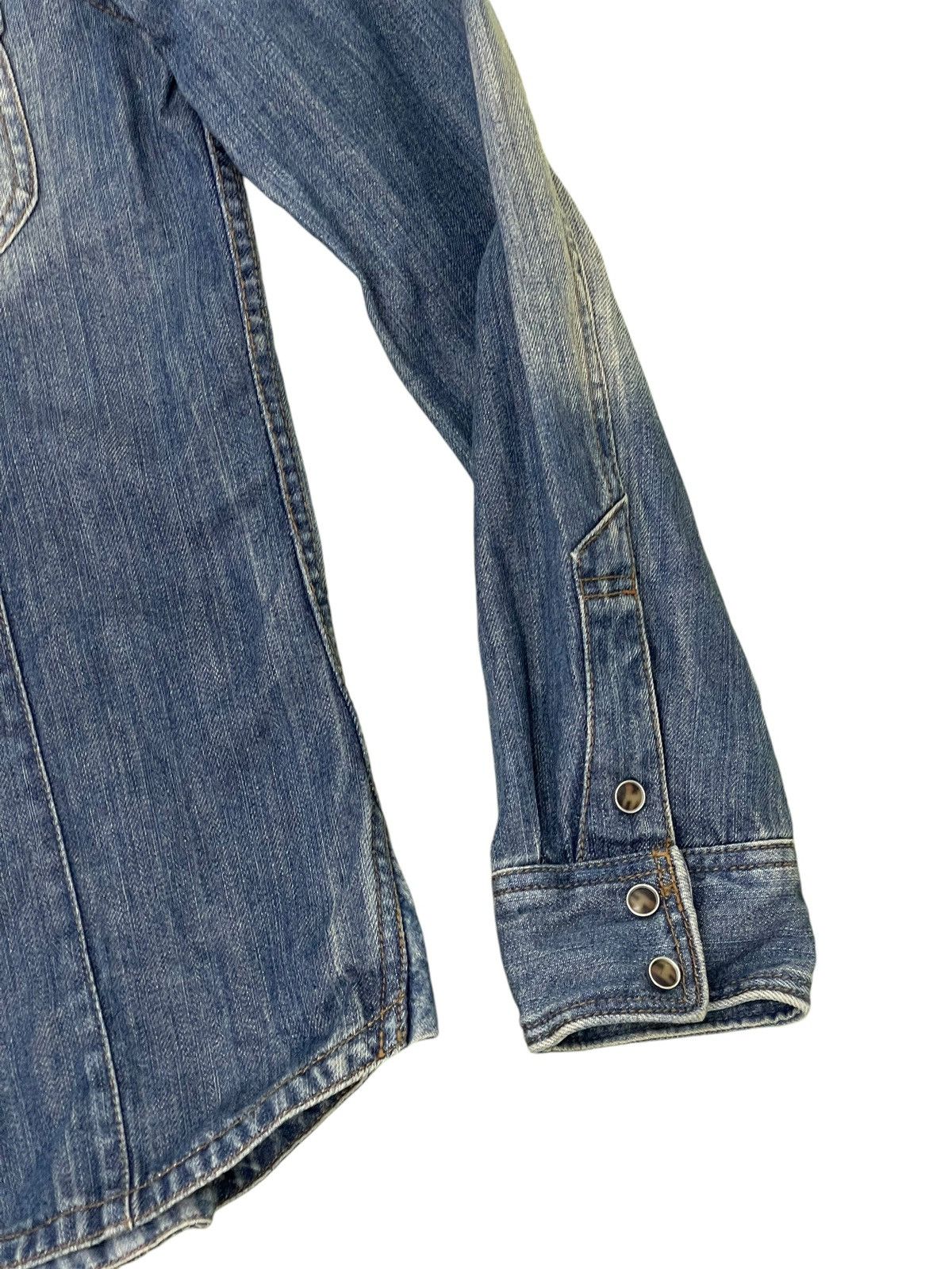Japanese Brand Western Denim Shirt Nicole Club Japan Faded Slim 5🟩9 Size US S / EU 44-46 / 1 - 5 Thumbnail