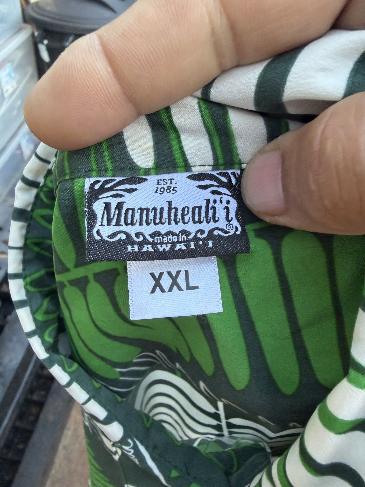 Other PreOwned Manuhealii Hawaiian Print Green Men's 2XL Size US XXL / EU 58 / 5 - 6 Thumbnail