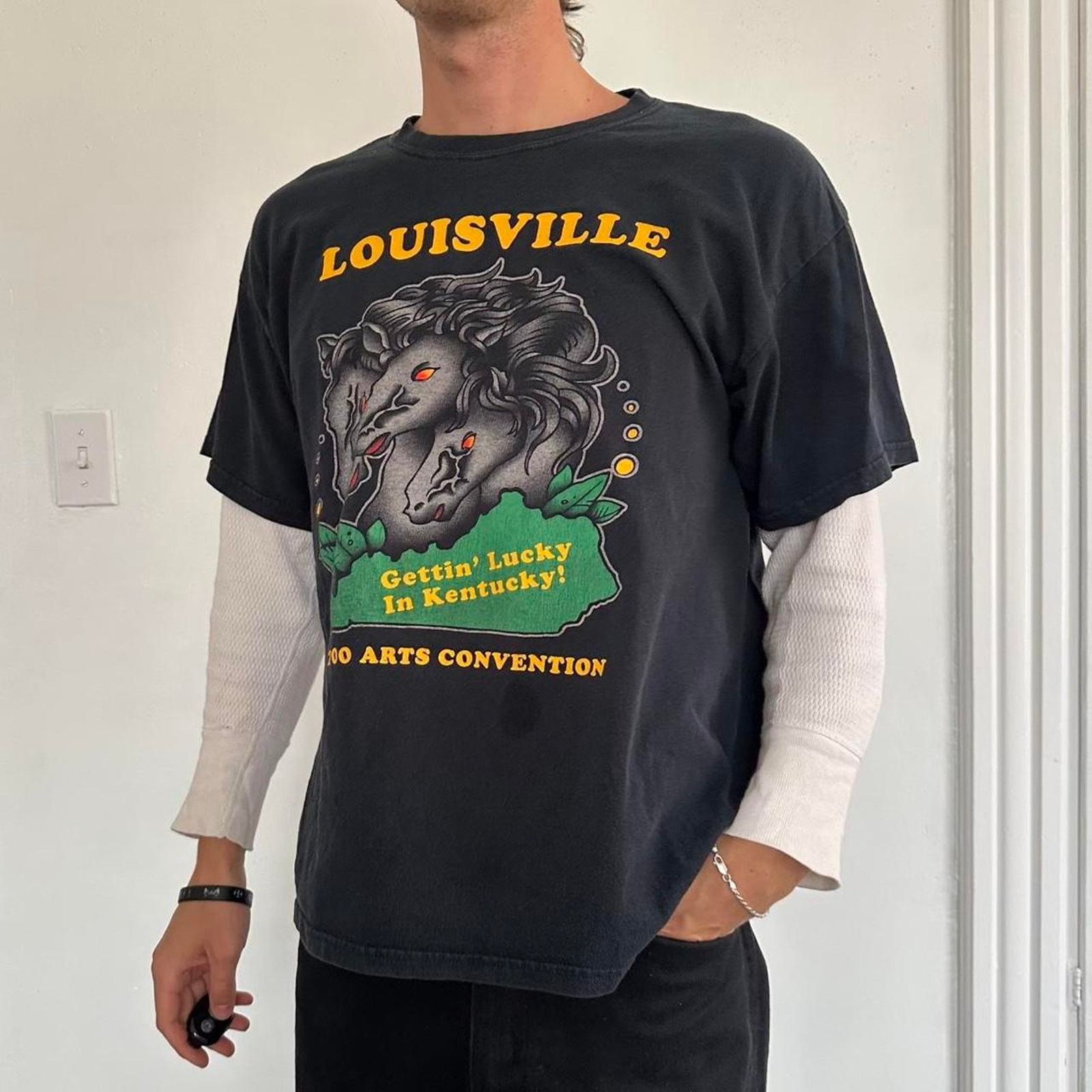 Vintage Vintage 00s Louisville Kentucky Tattoo Convention Shirt Size US L / EU 52-54 / 3 - 7 Thumbnail