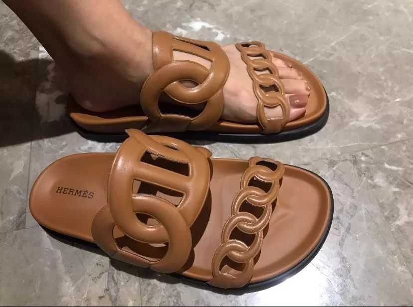 Hermes HERMES Extra Brown Oran Sandal 38 New Size US 7.5 / IT 37.5 - 6 Thumbnail