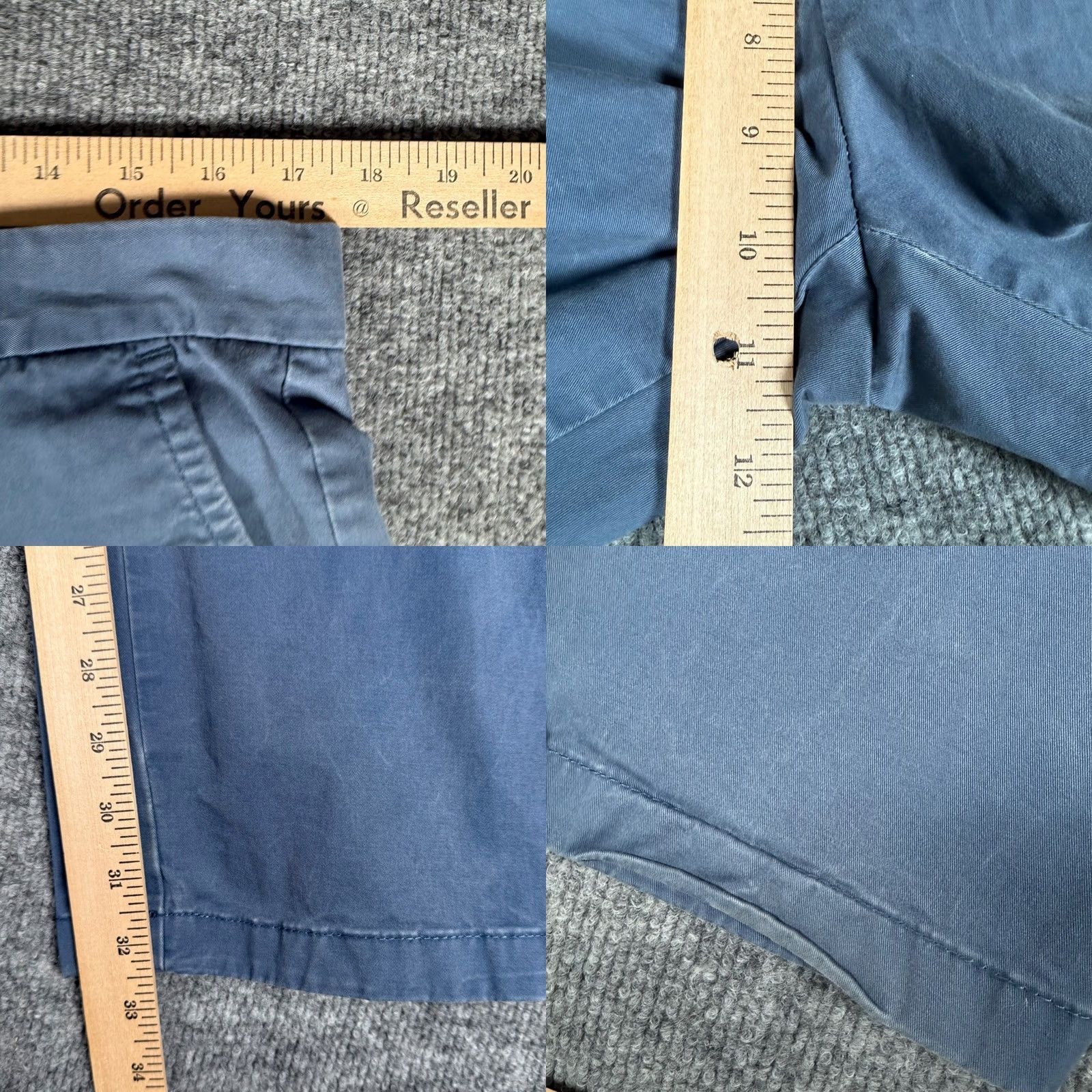 Tommy Hilfiger Tommy Hilfiger Custom Fit Chino Pants Men Blue 34x34 Waist 34 Inseam 34 Flat Front Pockets Logo Button Zip Workwear Casual Dress Pants Size US 34 / EU 50 - 8 Thumbnail