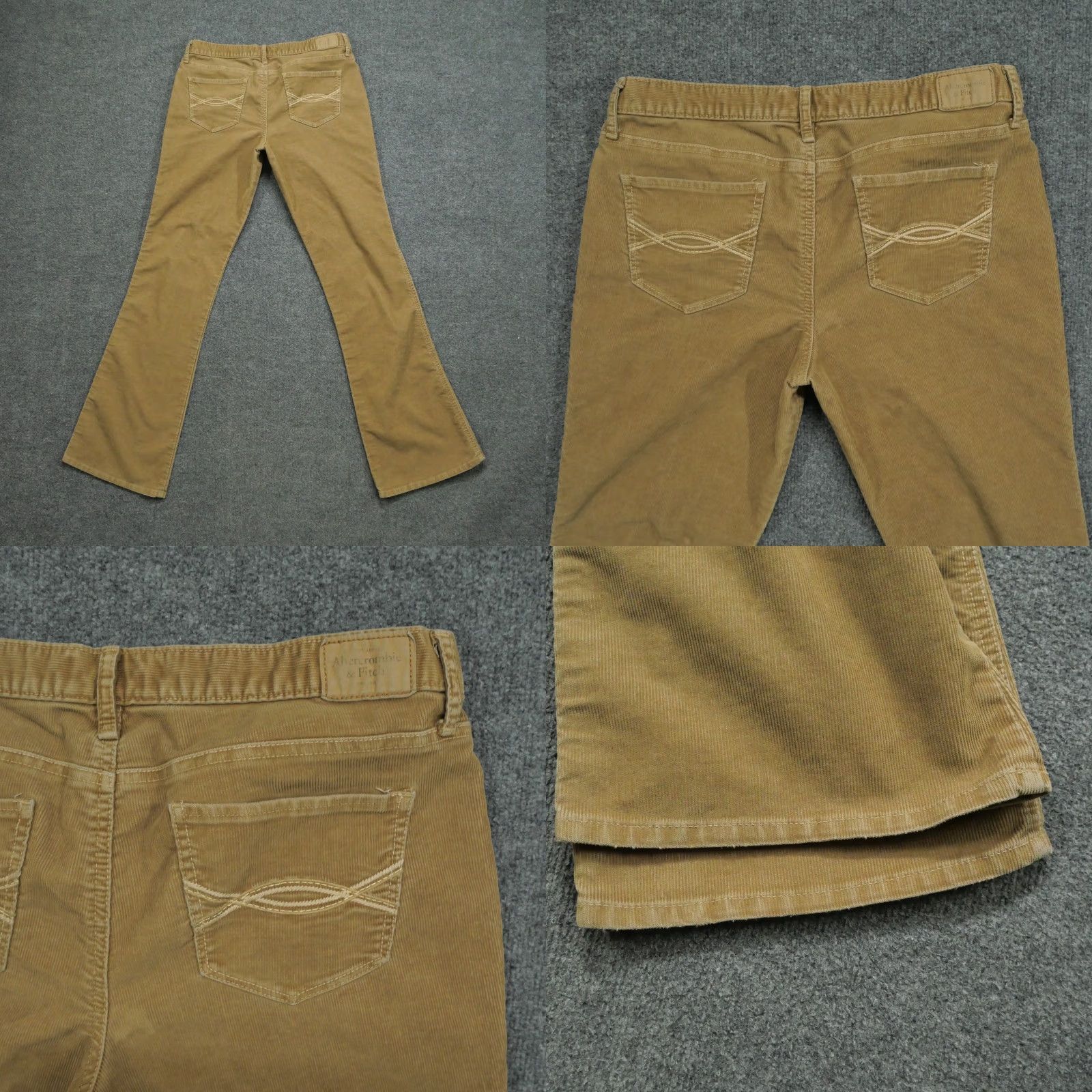 Abercrombie & Fitch Abercrombie & Fitch Pants Womens 8 Brown Corduroy Bootcut Stretch 34x32 Size 24" / US 00 / IT 34 - 8 Thumbnail