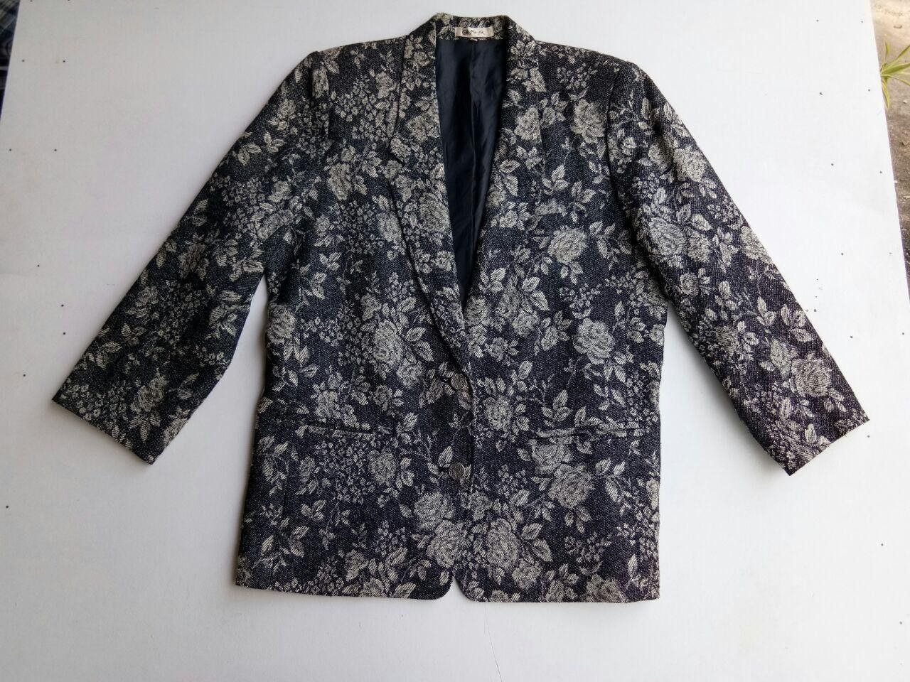 Other Vintage GM Flower Printed Coat Size US L / EU 52-54 / 3 - 1 Thumbnail
