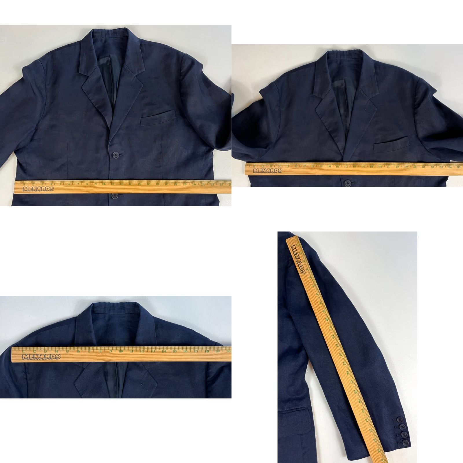 Vintage VINTAGE Martin Gordon Linen Sport Coat Jacket Navy Sz XL Size US XL / EU 56 / 4 - 9 Thumbnail