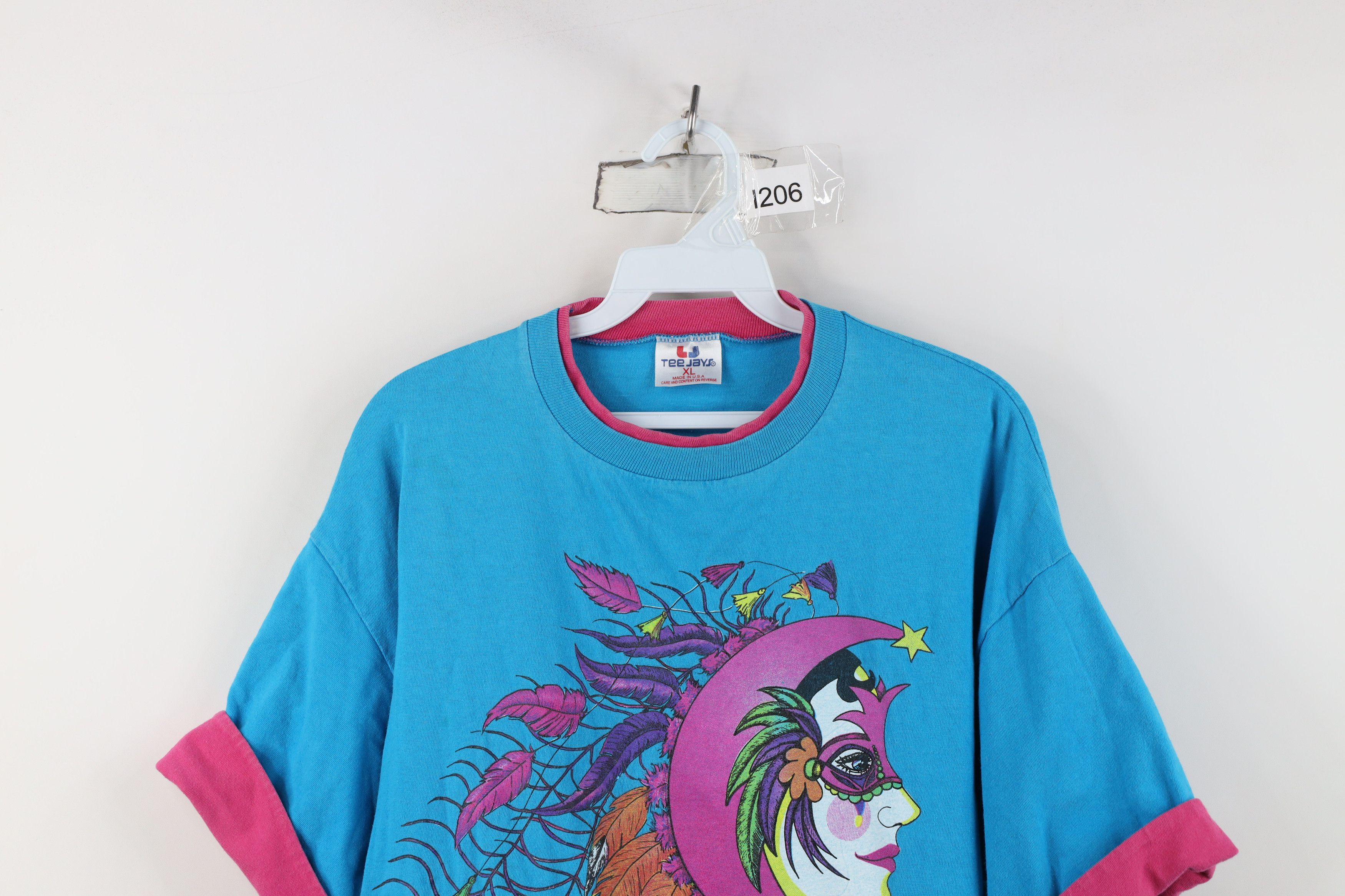 Vintage Vintage 90s Streetwear New Orleans Layered T-Shirt Blue USA Size XL / US 12-14 / IT 48-50 - 2 Thumbnail