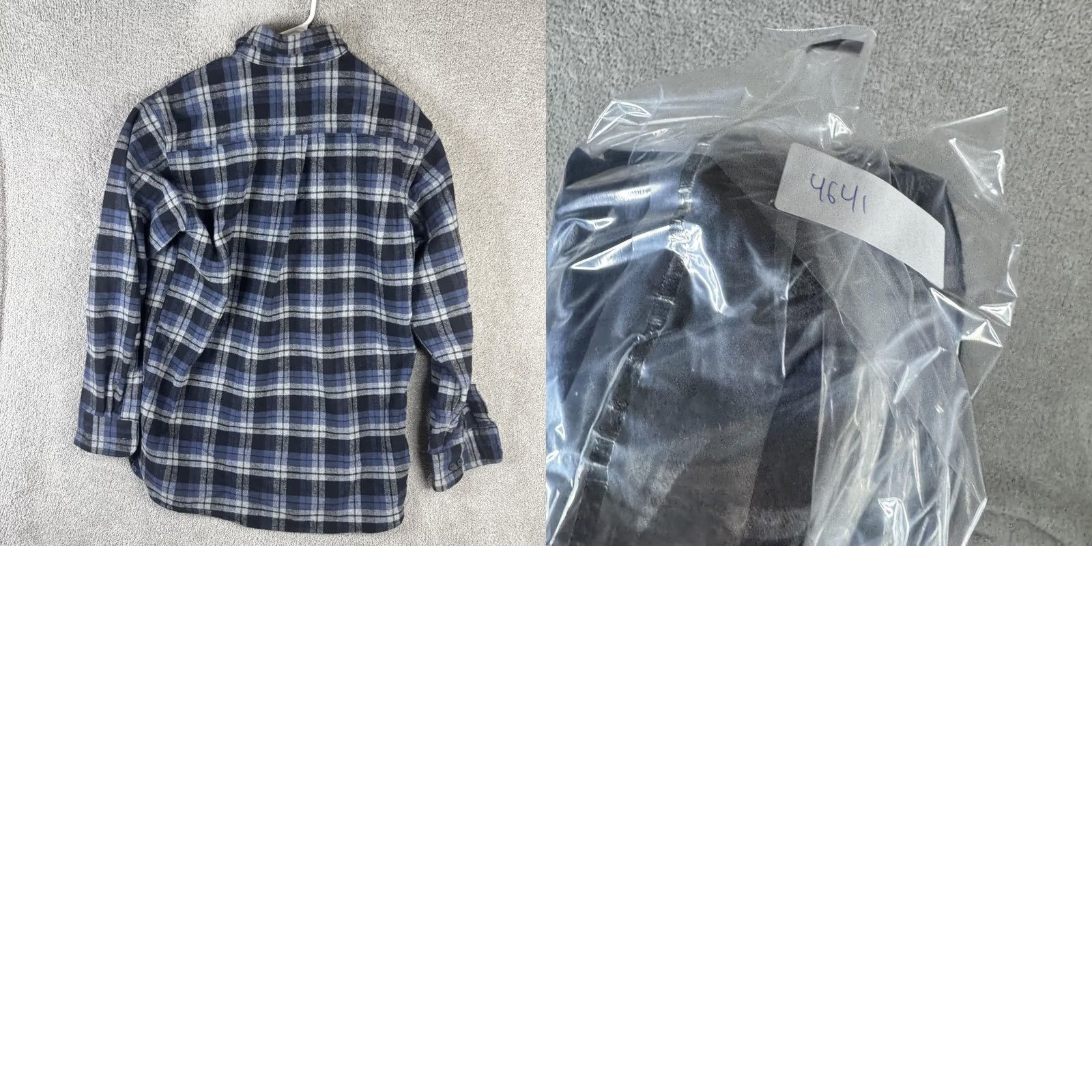 Vintage L.L. Bean Shirt Mens Small Blue Plaid Chamois Flannel Button Front Long Sleeve Size US S / EU 44-46 / 1 - 9 Thumbnail