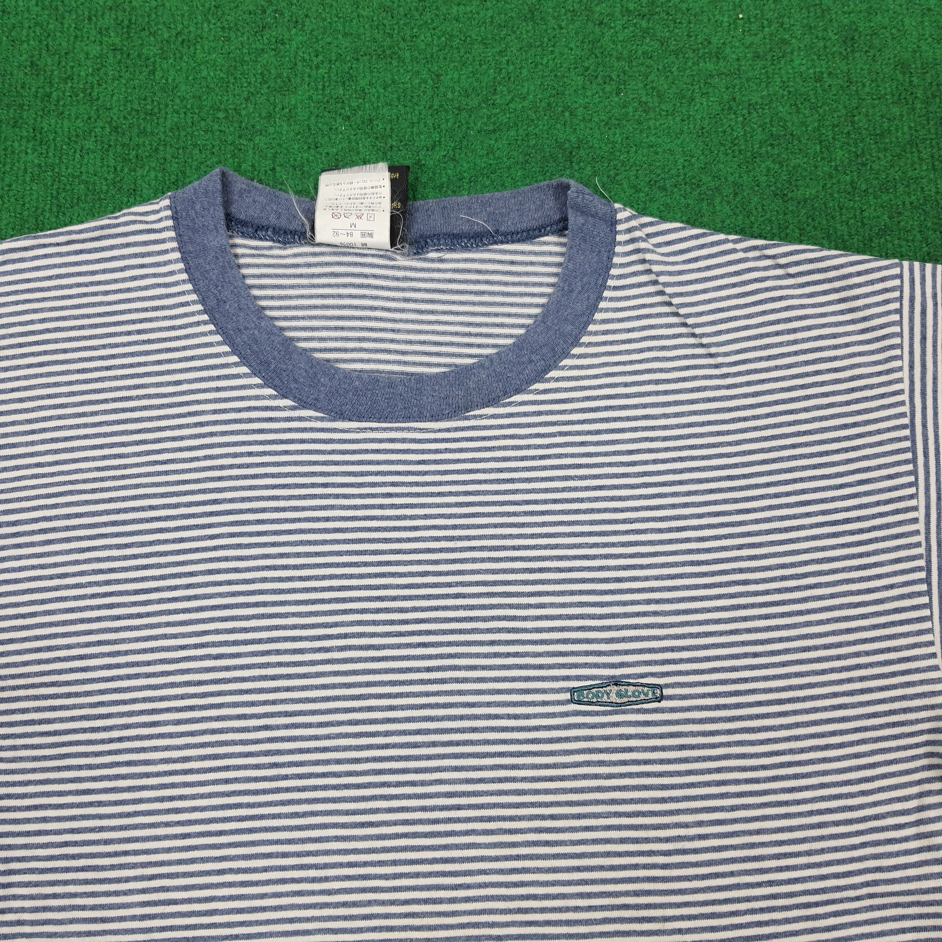 Body Glove × Vintage Vintage Body Glove Striped Tshirt Size US M / EU 48-50 / 2 - 2 Thumbnail