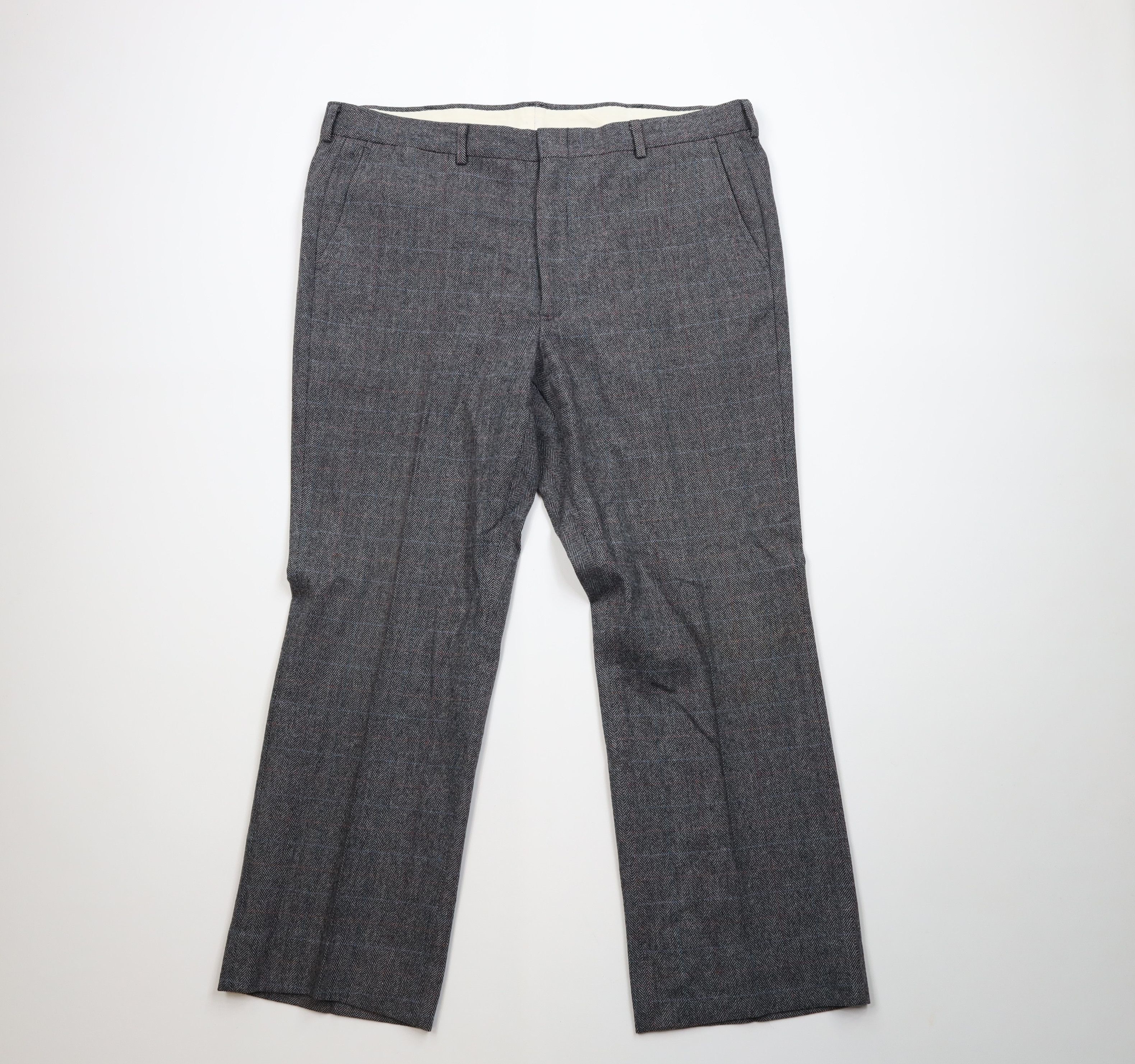 Vintage Vintage 70s Streetwear Herringbone Wide Leg Chino Pants USA Size US 40 / EU 56 - 1 Thumbnail