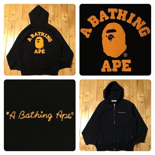 Bape BAPE Embroidered College Logo Zip Hoodie a bathing ape NIGO Size US M / EU 48-50 / 2 - 1 Thumbnail