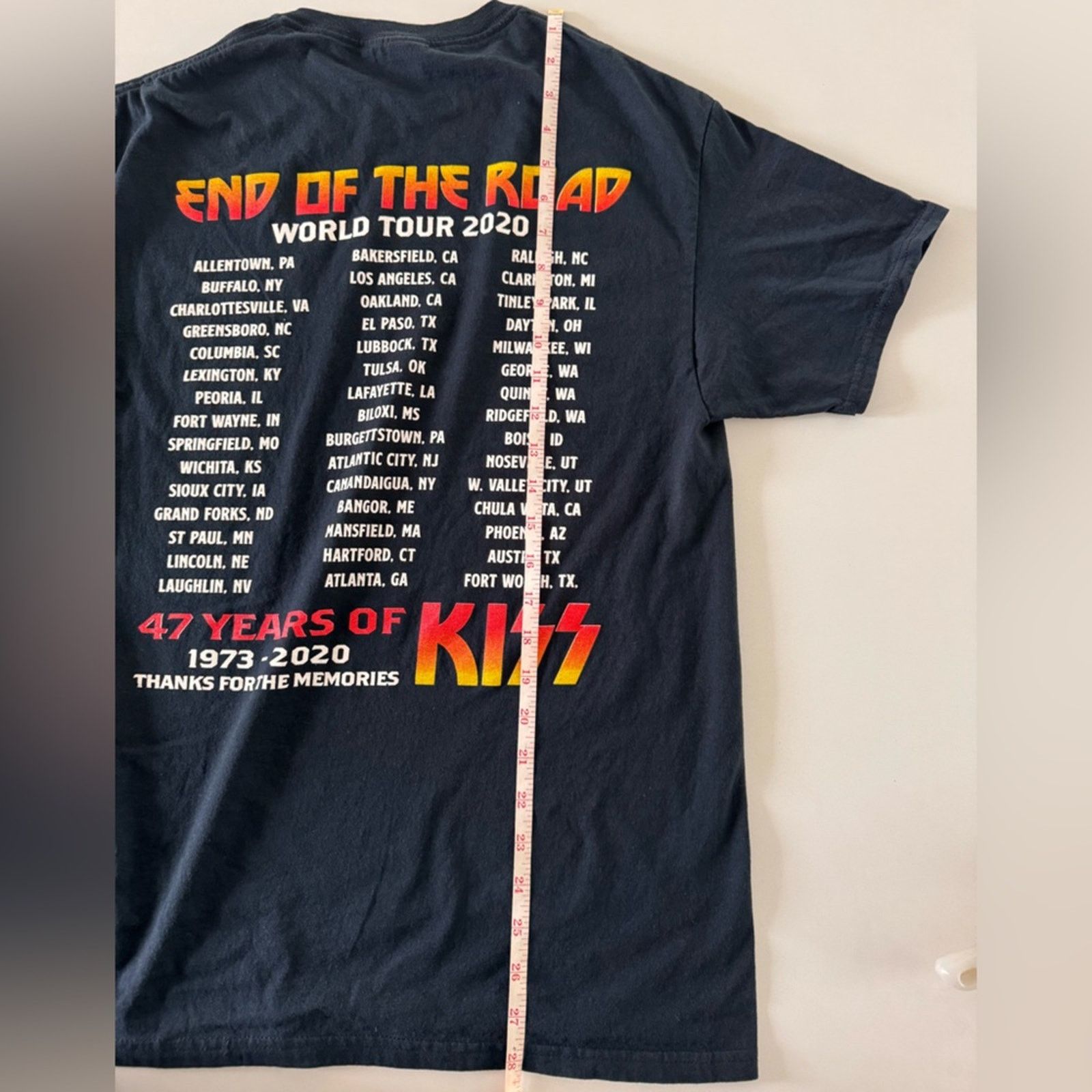 Fruit Of The Loom KISS End of the Road Tour T Shirt Size US M / EU 48-50 / 2 - 8 Thumbnail
