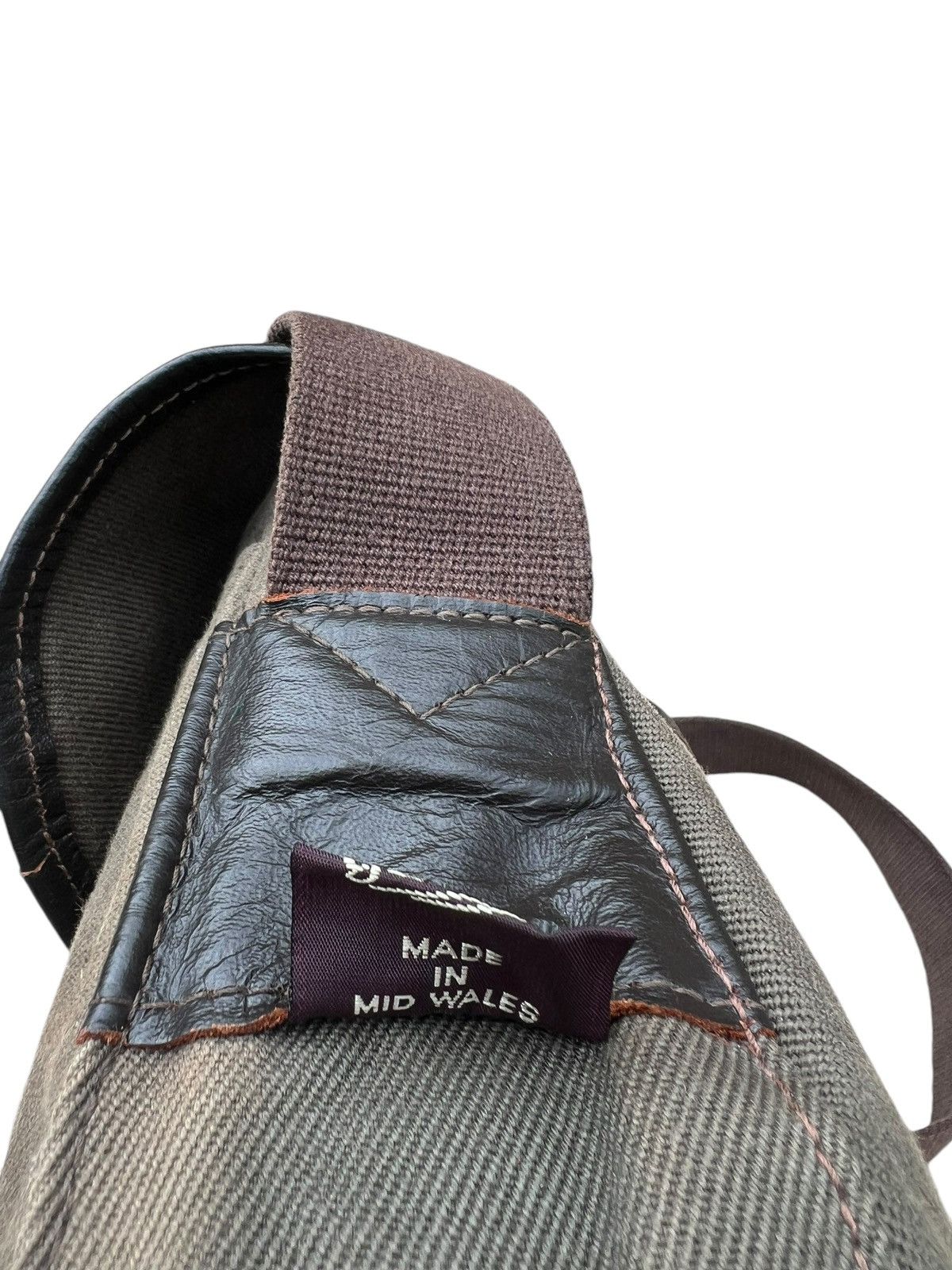Vintage Vintage Quality Gunslips Sun Fade Waxed Canvas Messenger Bag Size ONE SIZE - 14 Thumbnail