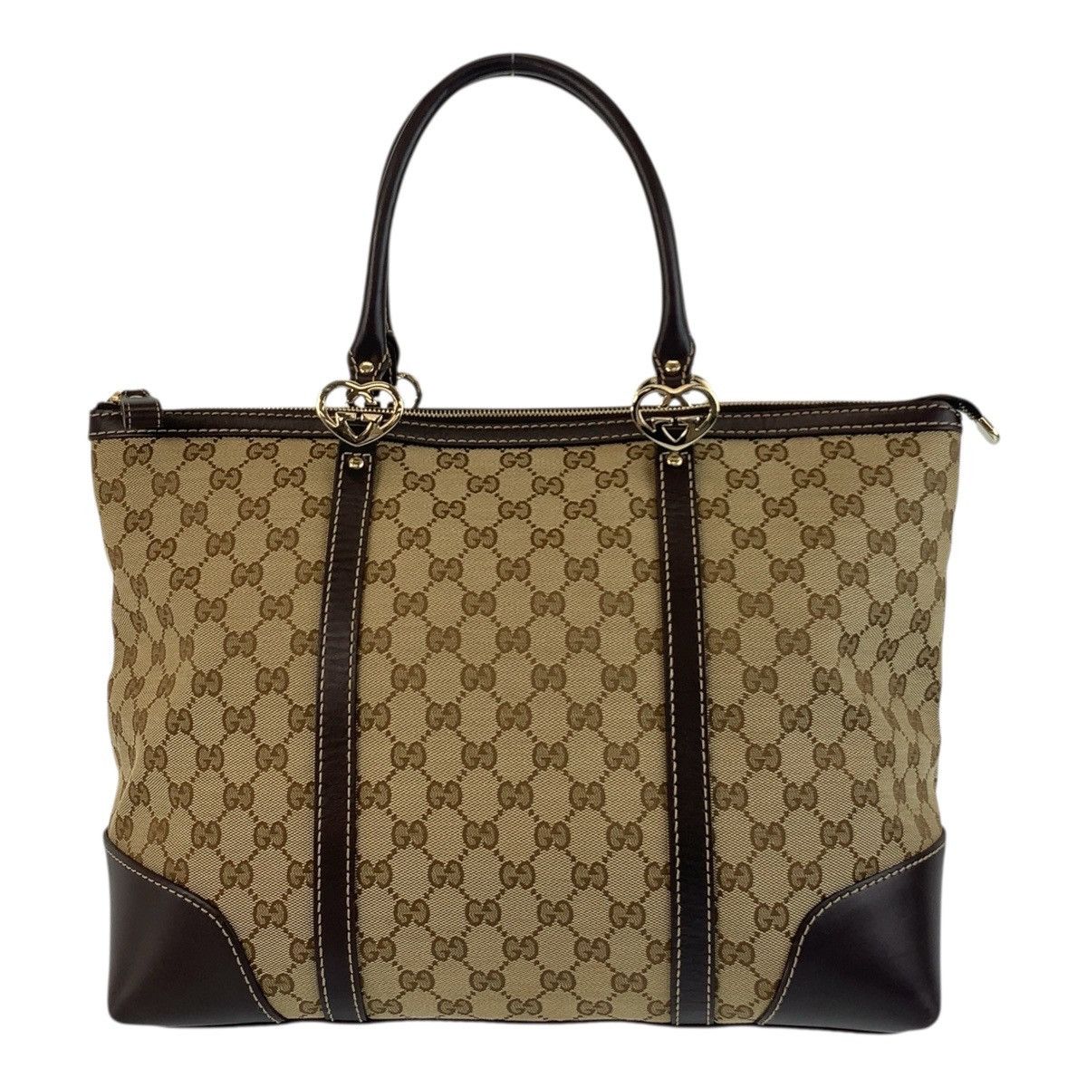 Gucci Gucci Lovely GG Canvas 2Way Bag Canvas Shoulder Bag 257068 in Beige, Women's