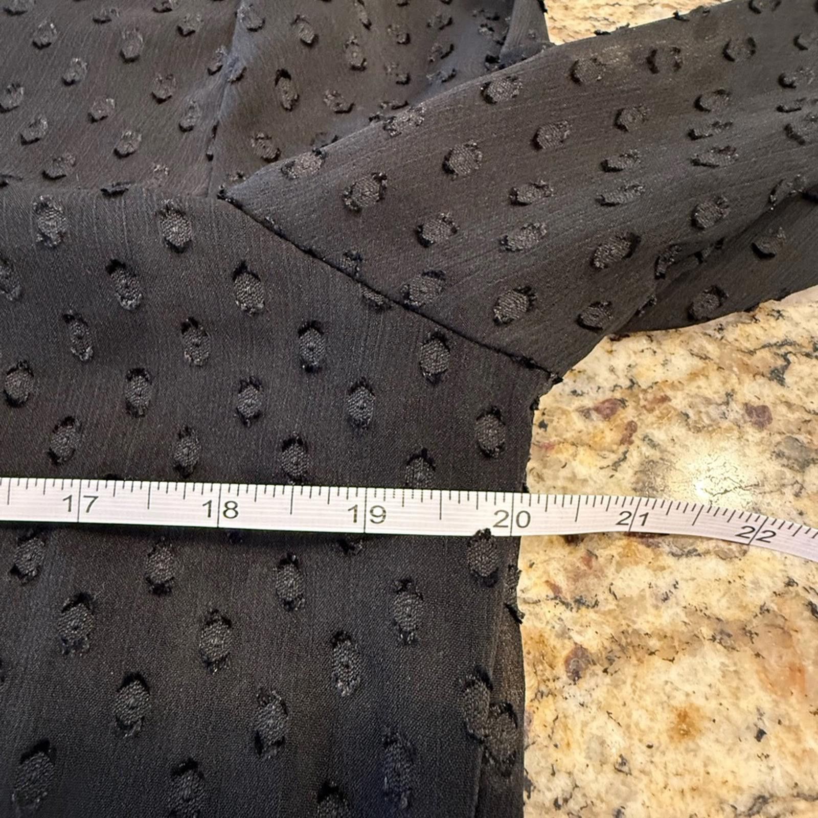 Covington Covington sheer black polka dot button up top SZ M Size M / US 6-8 / IT 42-44 - 10 Thumbnail