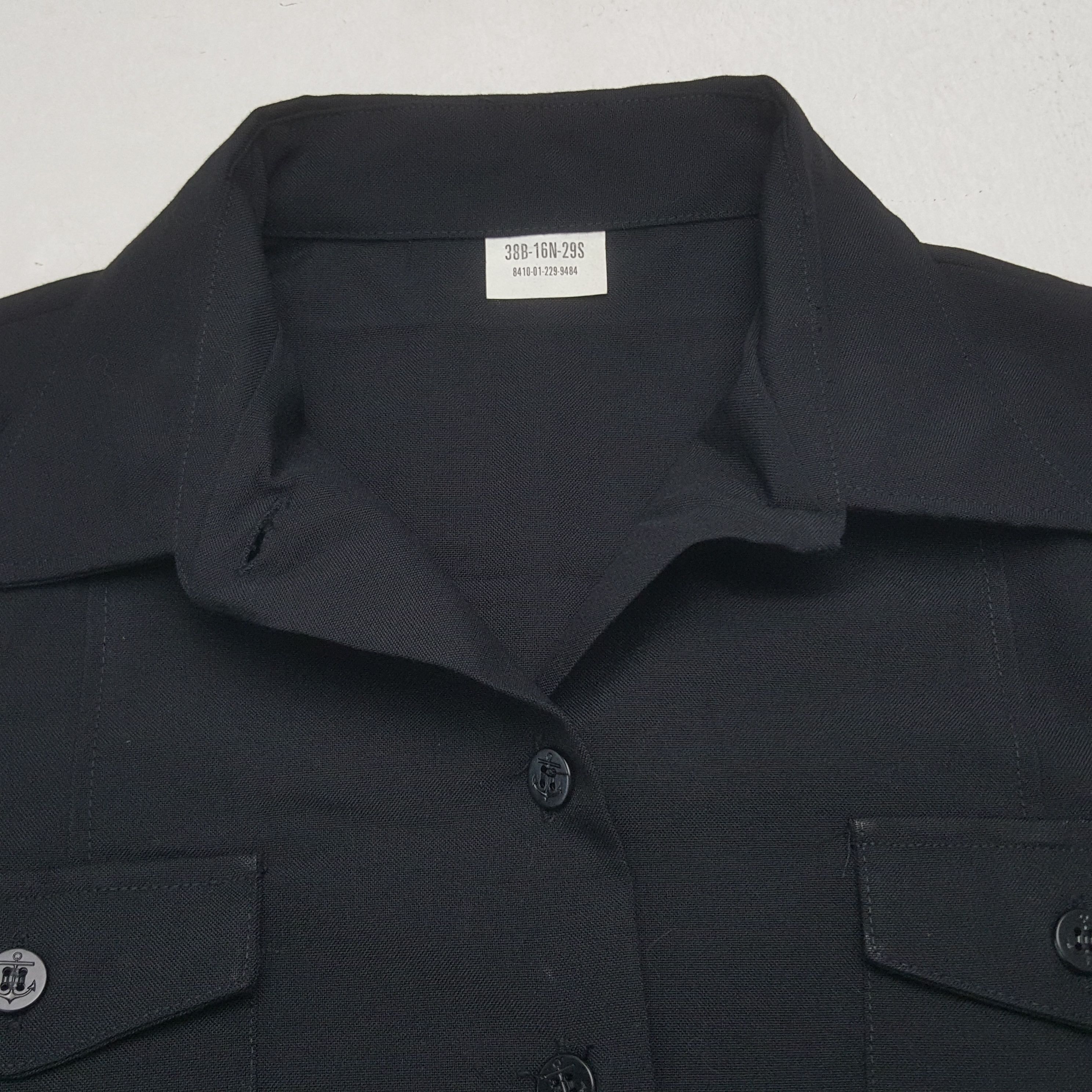 Japanese Brand Vintage Japanese Plain Black Button Up Shirt Size L / US 10 / IT 46 - 4 Thumbnail