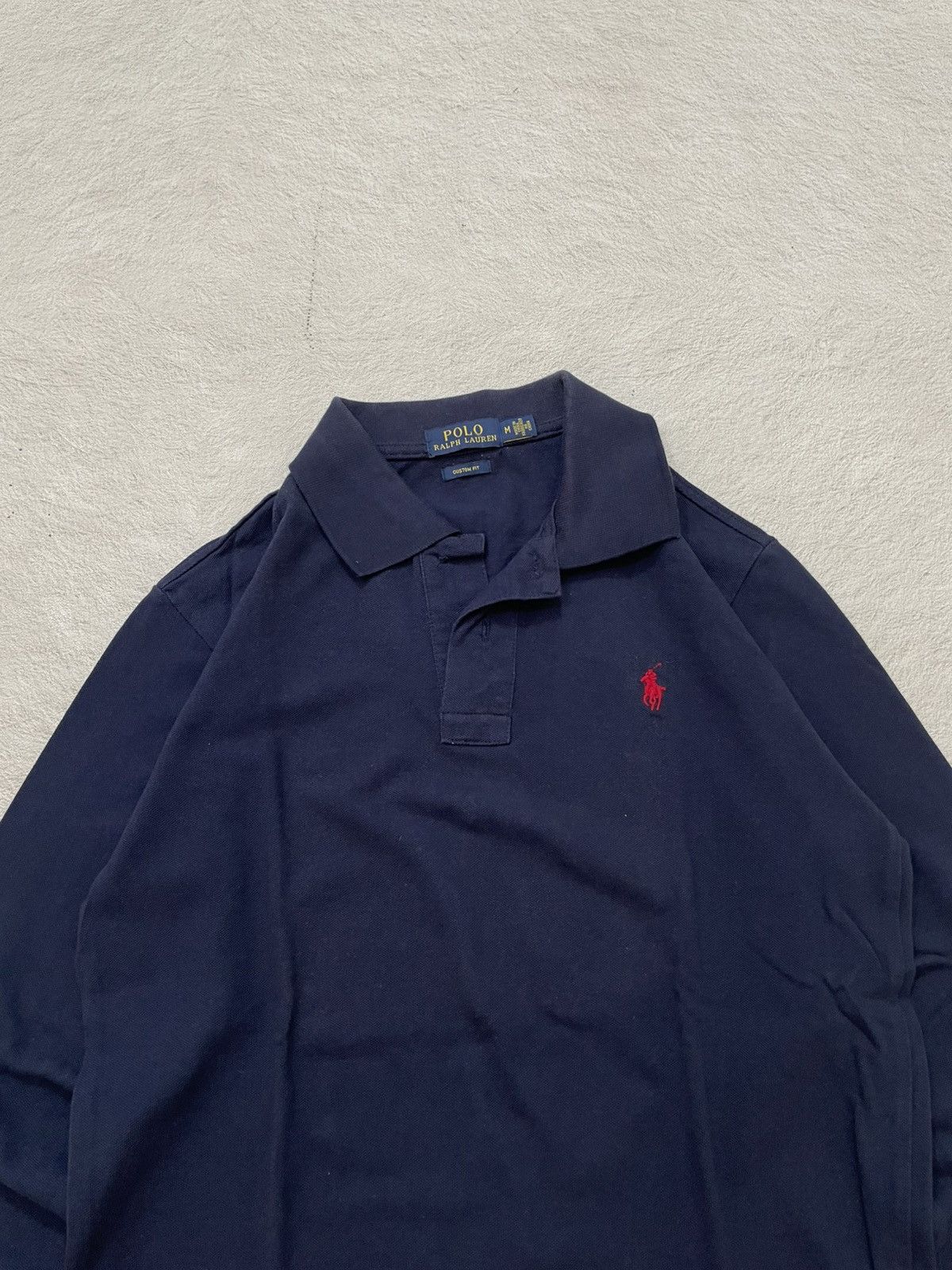 RRL Ralph Lauren 2000s Polo RL Long Polo Shirt Navy Hysteric Ifsix y’s Size US M / EU 48-50 / 2 - 2 Thumbnail