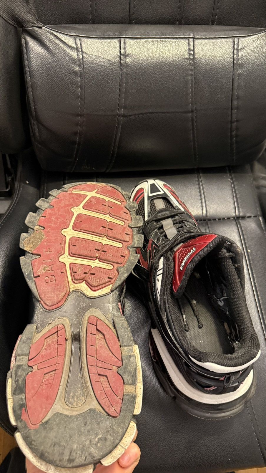 Balenciaga Balenciaga track 2 black/red Size US 10 / EU 43 - 5 Thumbnail