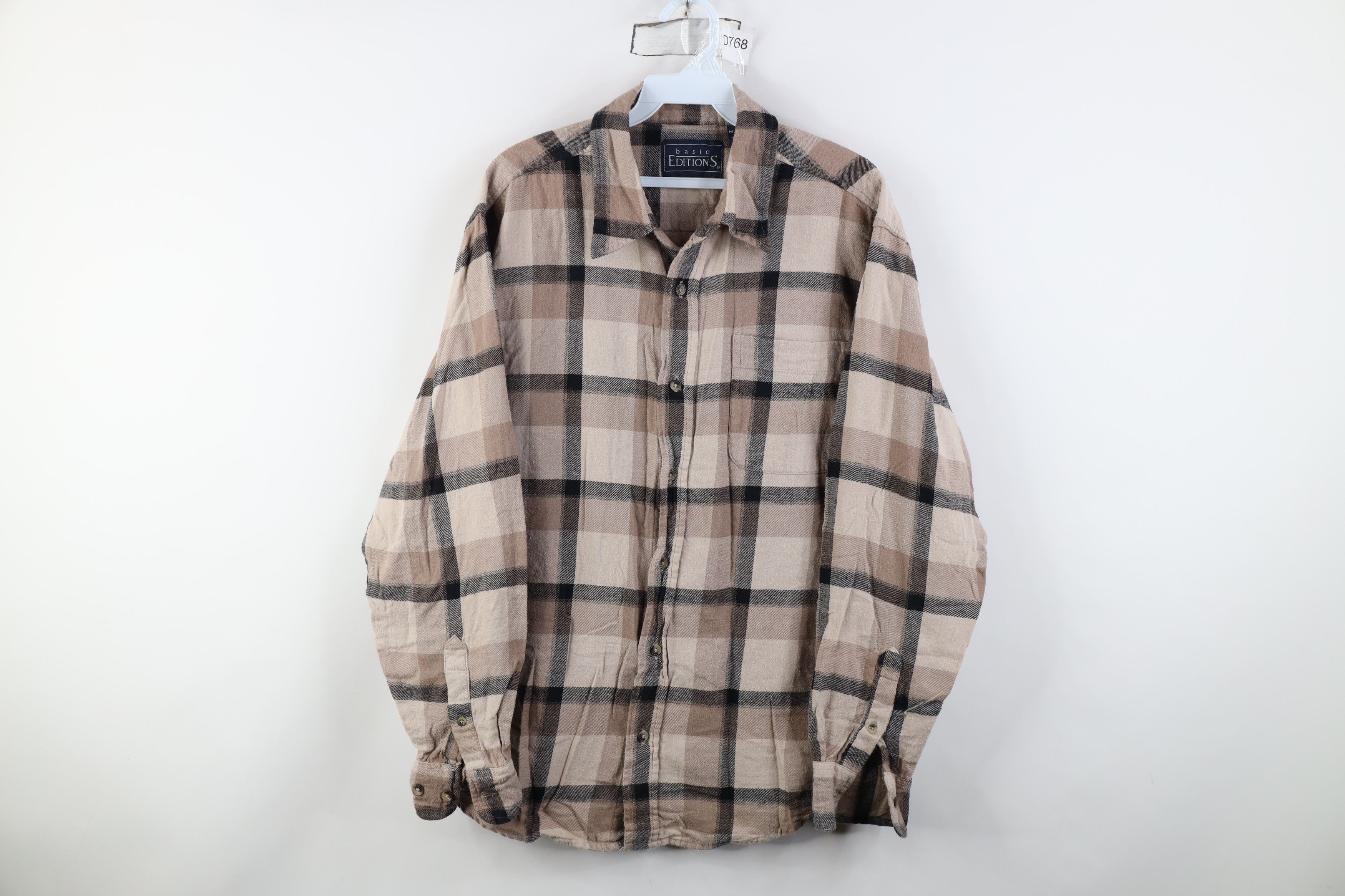 Vintage Vintage 90s Streetwear Collared Button Shirt Earth Tone Size US M / EU 48-50 / 2 - 1 Thumbnail