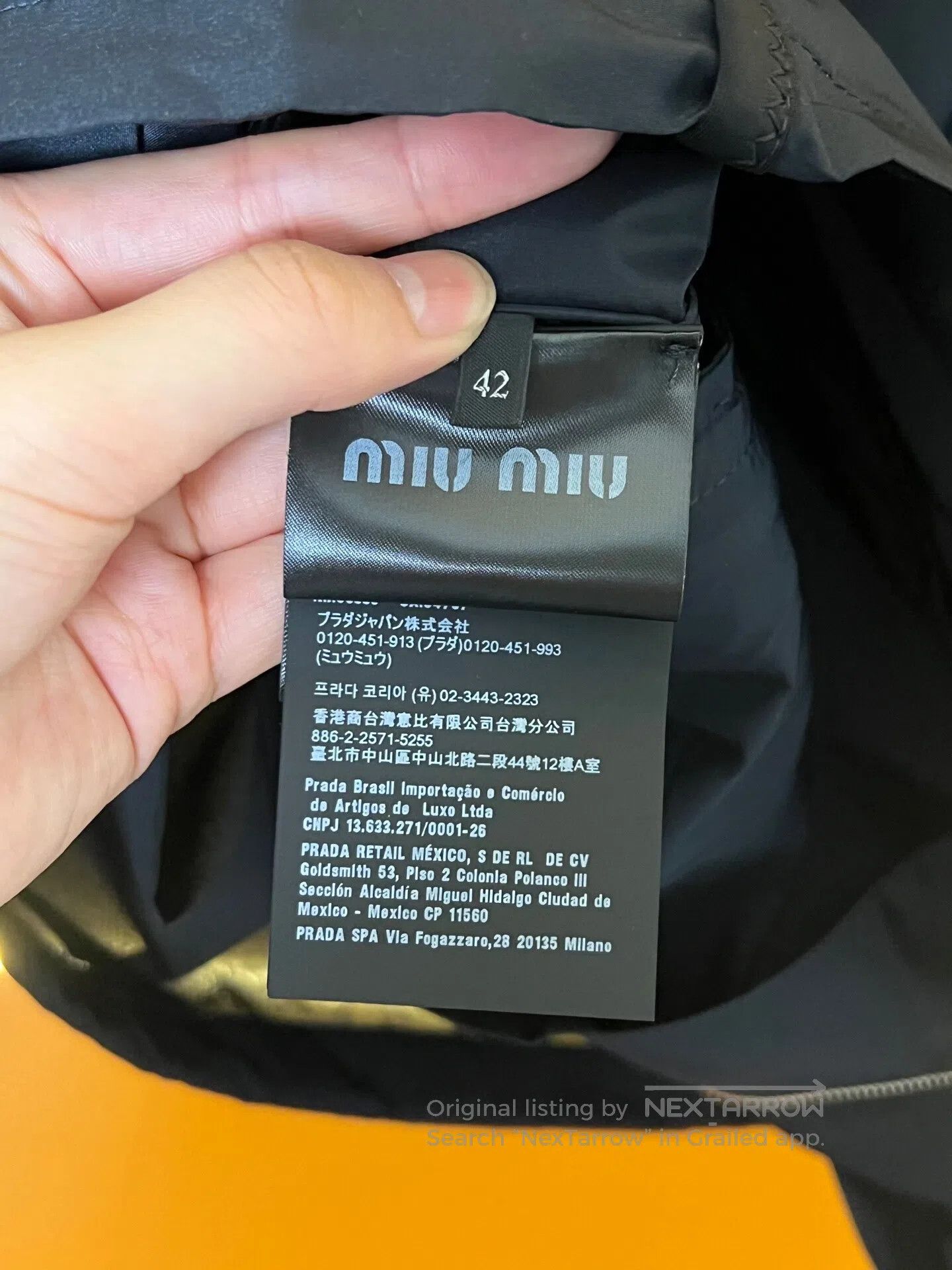 Miu Miu Miu Miu Navy Blue Drawstring Outdoor Jacket| Size M / US 6-8 / IT 42-44 - 4 Thumbnail
