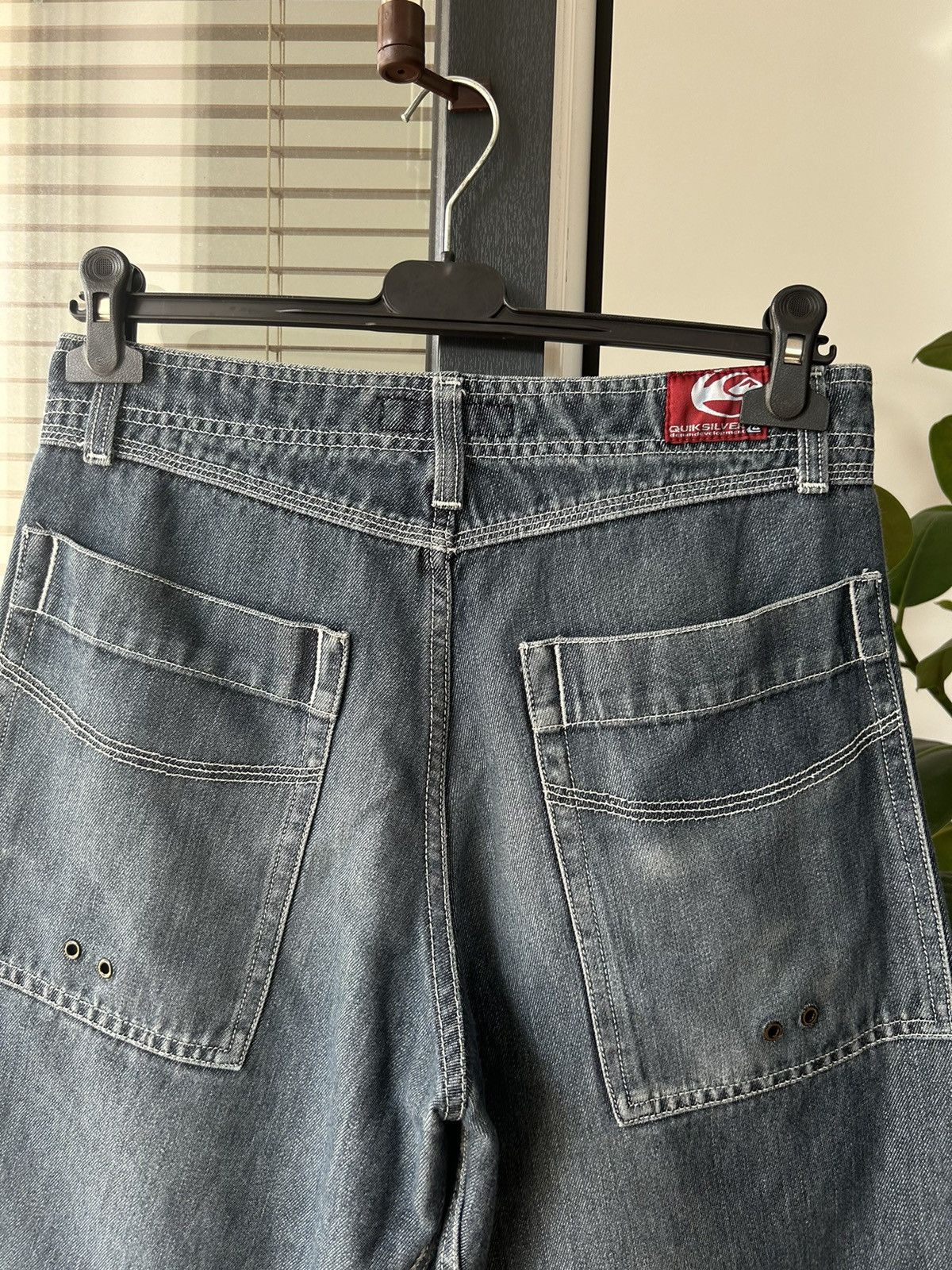 Quiksilver × Vintage Vintage 90’s Quickjean Wide Baggy Shorts Jorts Size US 30 / EU 46 - 7 Thumbnail