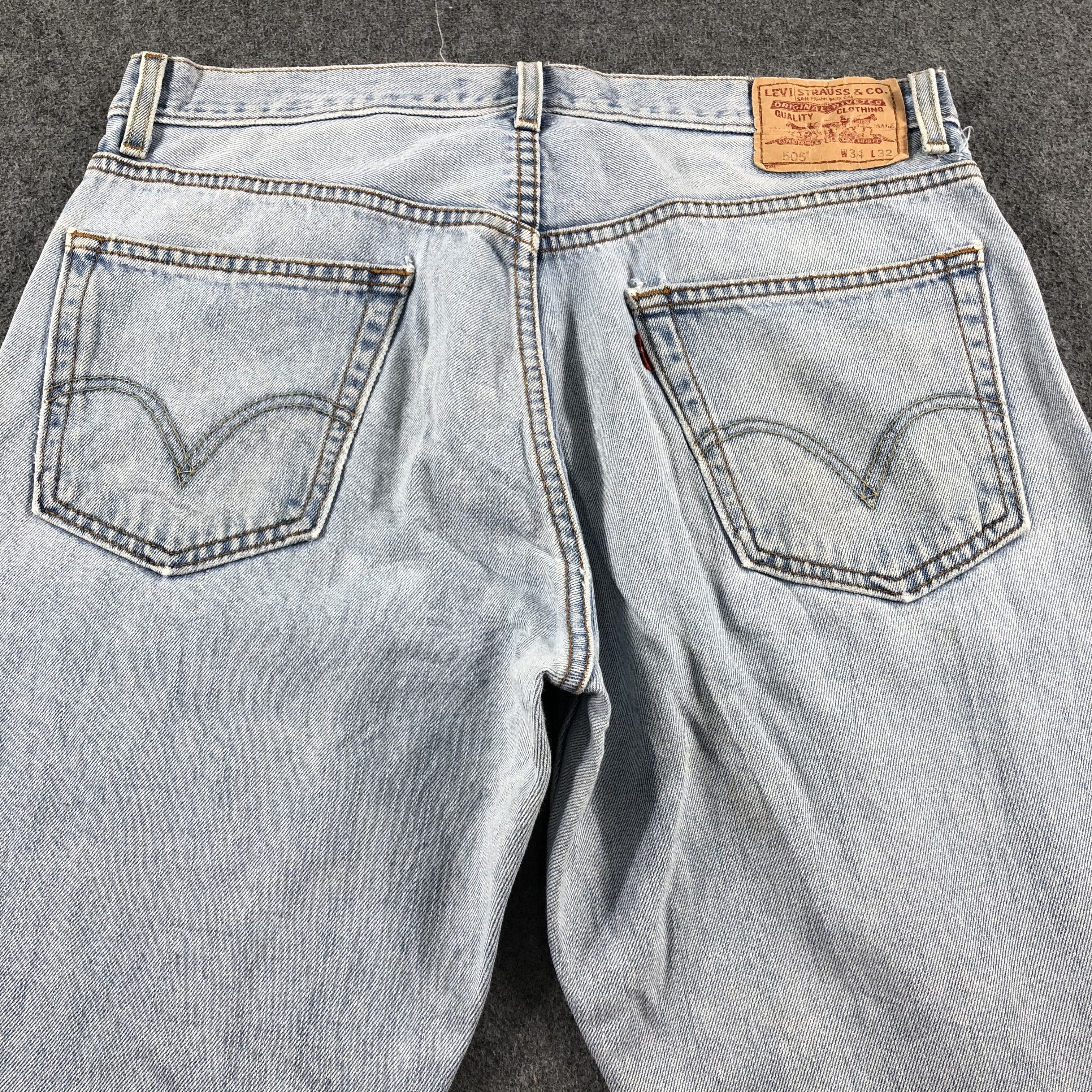 Levi's Vintage Light Wash Levis 505 Jeans-J2469 Size US 34 / EU 50 - 4 Thumbnail