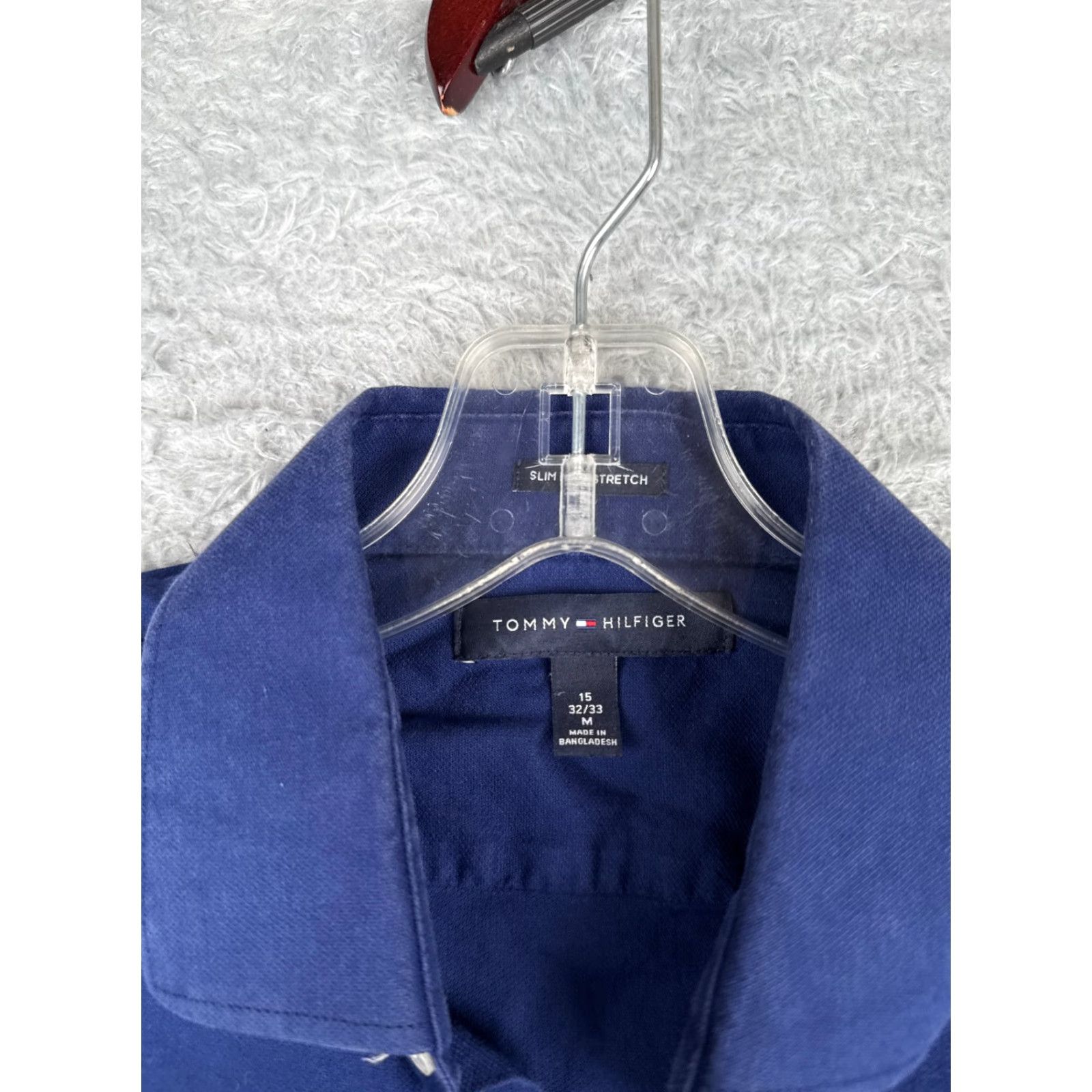 Tommy Hilfiger Tommy Hilfiger Button-Up Shirt Men 15 Blue Long Sleeve Cotton Regular Fit Size US M / EU 48-50 / 2 - 6 Thumbnail
