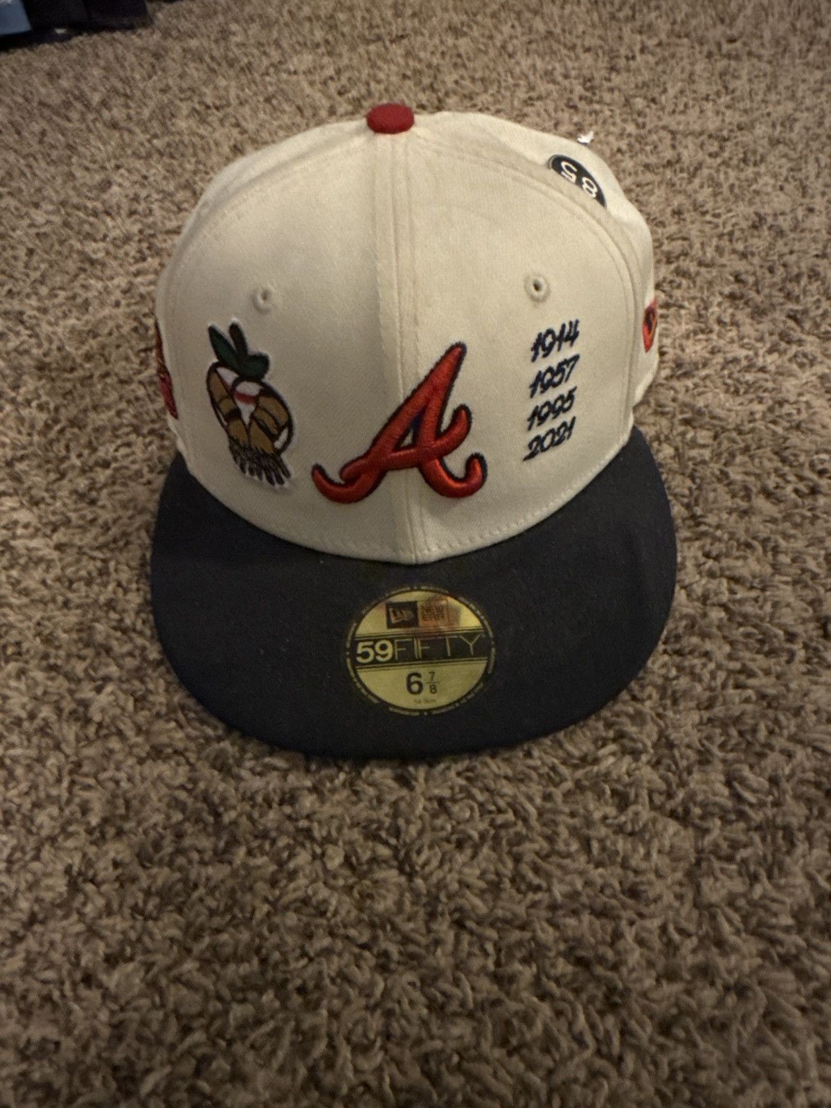 New Era Braves Hat Size ONE SIZE - 1 Thumbnail