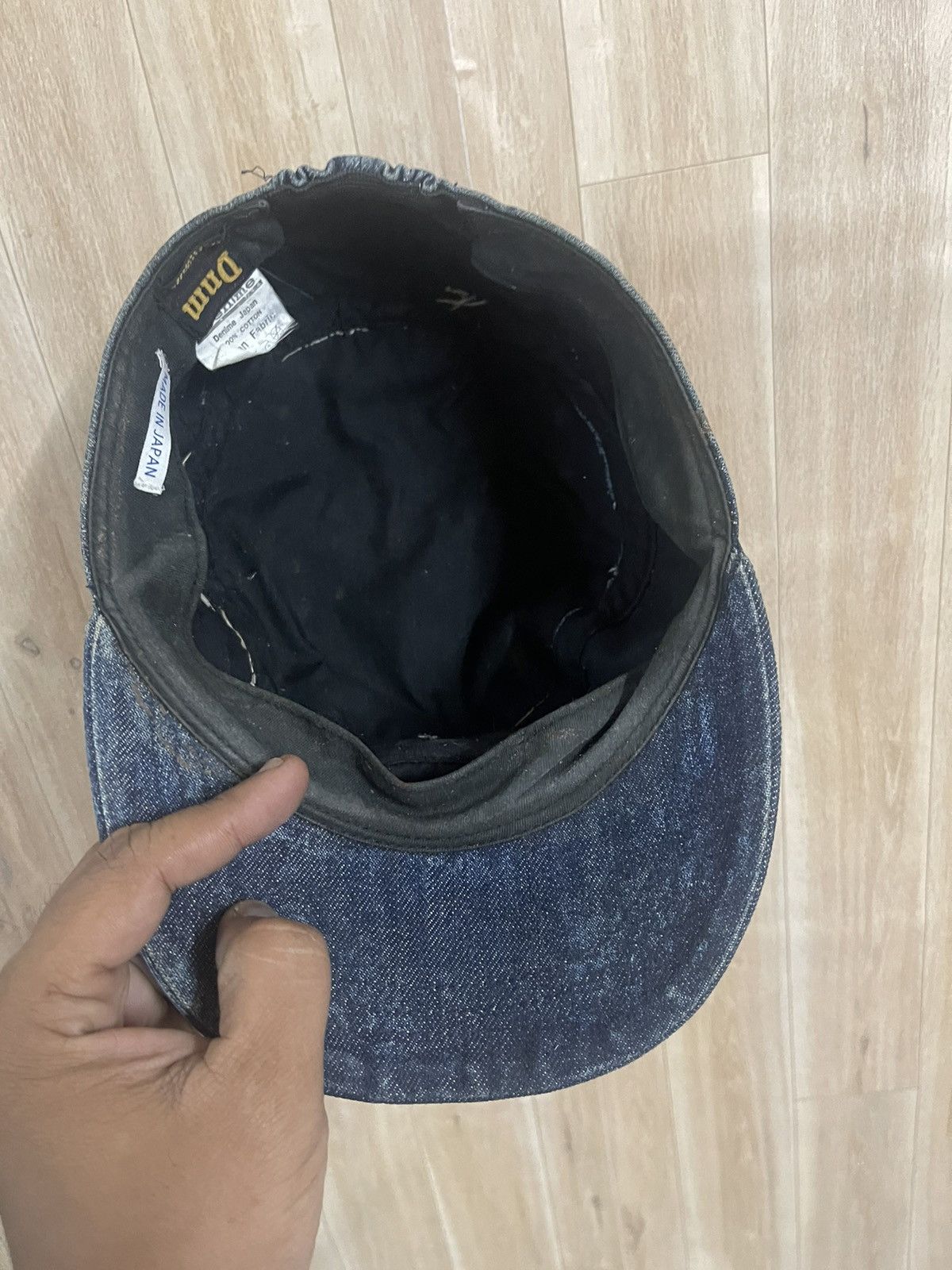 Denime × Japanese Brand Denim Cap By Denime Japan Distressed Mccoys Flathead Size ONE SIZE - 7 Thumbnail