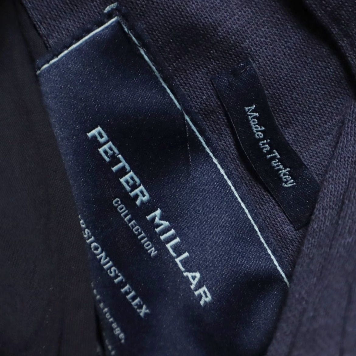 Peter Millar Peter Millar Excursionist Flex Reversible Wool Solid Mock Jacket Navy/Caviar Men's L Shirt Size US L / EU 52-54 / 3 - 6 Thumbnail