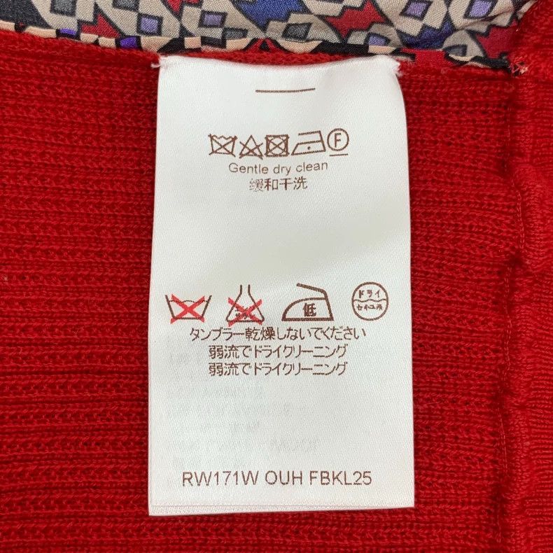 Louis Vuitton Louis Vuitton Red geometric print paneled wool crewneck lo Size M / US 6-8 / IT 42-44 - 6 Thumbnail