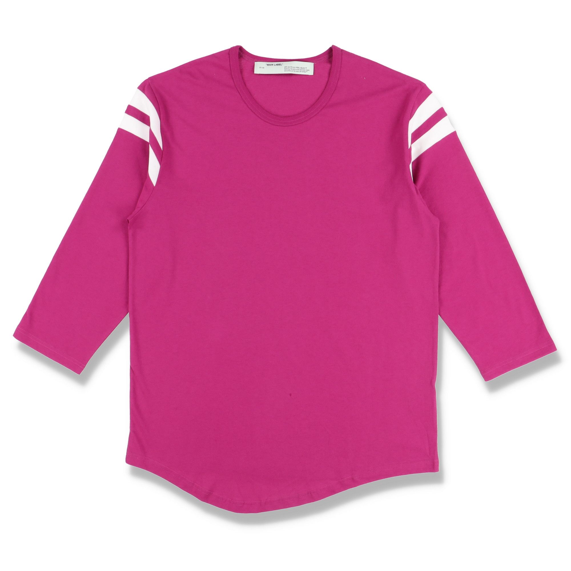 Off-White Pink Varsity Longsleeve T-shirt Size L / US 10 / IT 46 - 1 Thumbnail