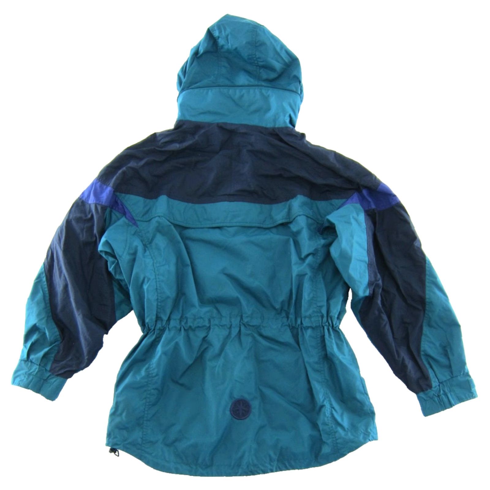 Vintage VINTAGE Columbia Jacket Women M-L Windbreaker Nylon Hooded Green Blue Cinch Parka Jacket Women M-L Size M / US 6-8 / IT 42-44 - 2 Thumbnail