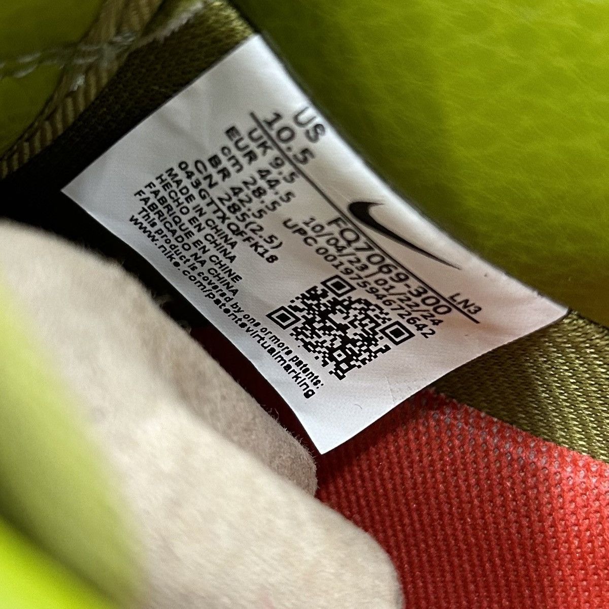 Cactus Plant Flea Market × Nike Nike Air Force 1 Low CPFM Moss Size 10.5 NEW Size US 10.5 / EU 43-44 - 5 Thumbnail