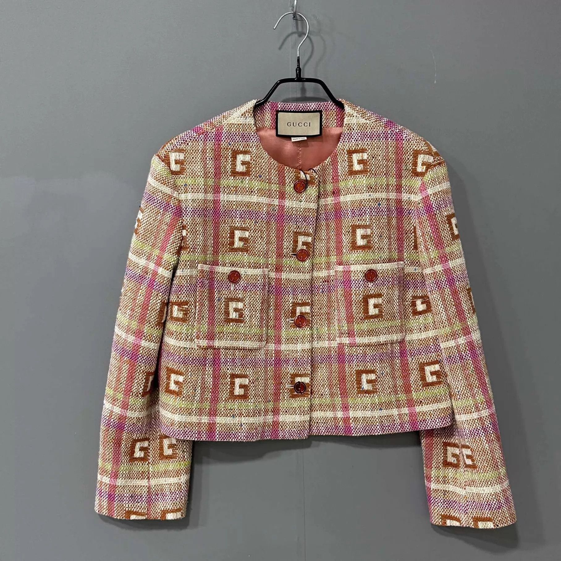 Gucci GUCCI colorful tweed G print Coco style jacket size 36 Size XS / US 0-2 / IT 36-38 - 1 Thumbnail