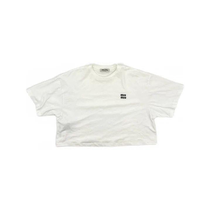 Miu Miu Miu Miu Casual Stylish Short Sleeve T-Shirt 0079 Size S / US 4 / IT 40 - 1 Thumbnail