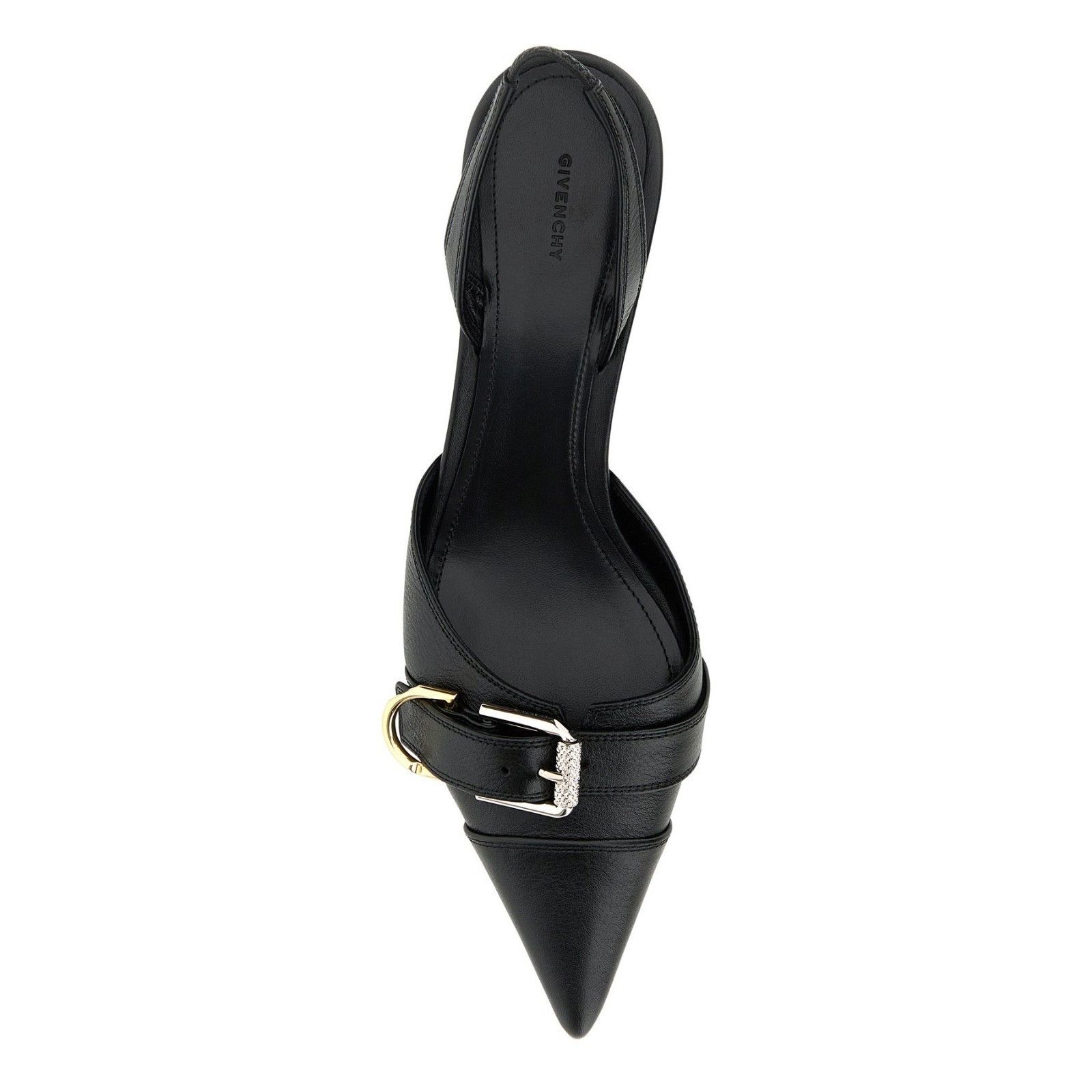 Givenchy GIVENCHY Voyou Black Leather 45mm Heel Pumps New & Authentic Size US 9 / IT 39 - 4 Thumbnail