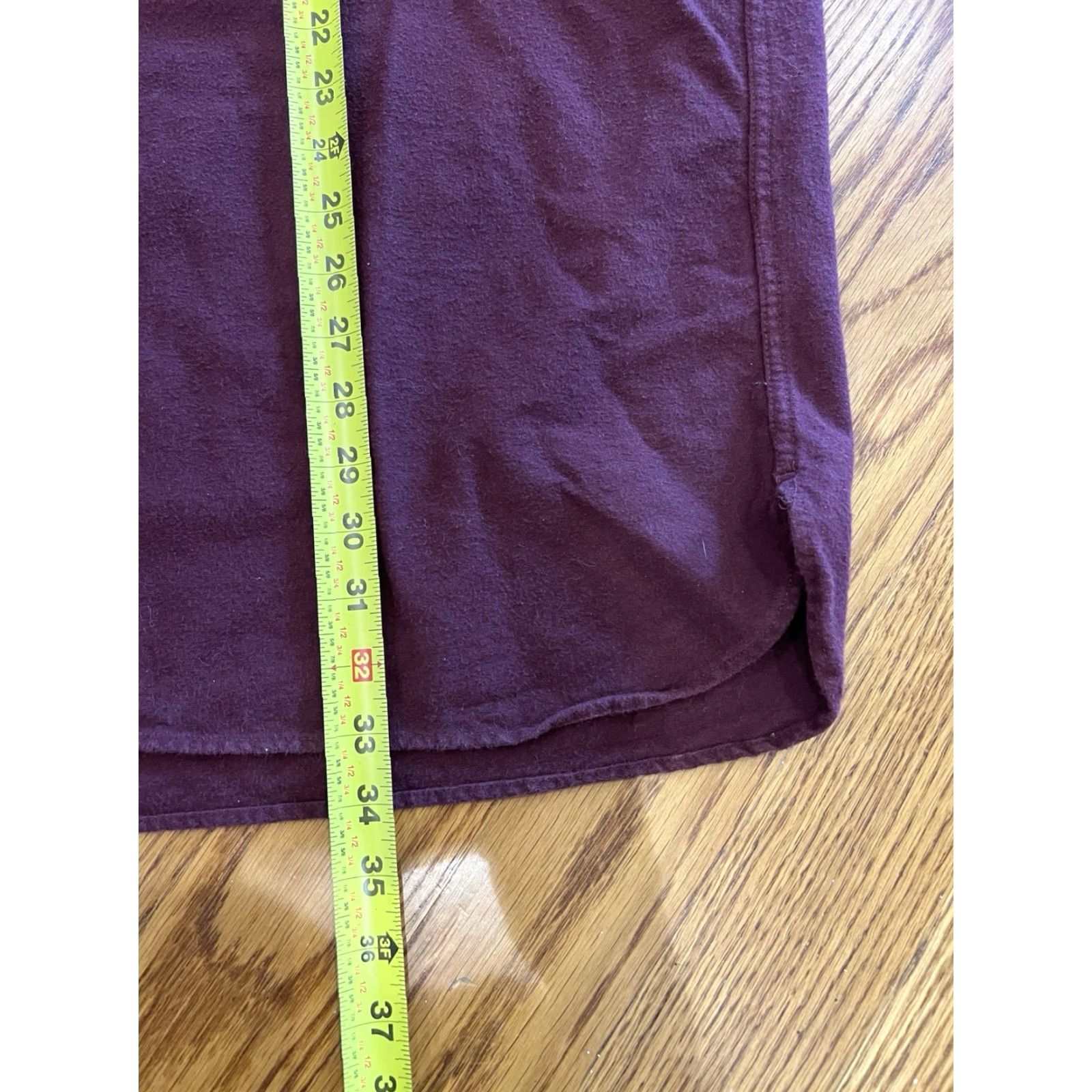 Vintage LL Bean Chamois Cloth Shirt Mens 2XLT Maroon Flannel Long Sleeve Button-Up Regular Fit USA Theme Casual Workwear Weatherproof Size US XXL / EU 58 / 5 - 7 Thumbnail