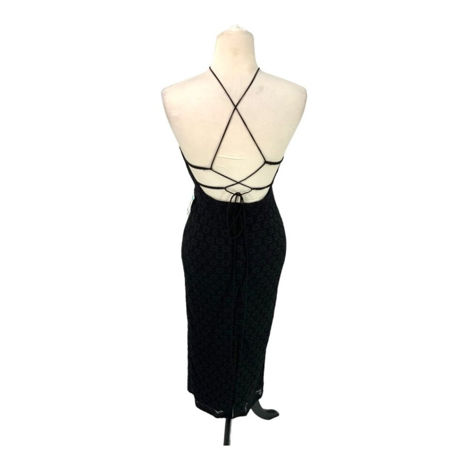 Bardot Chameleon Lace Halter Midi Dress Medium NWOT $119 MSP