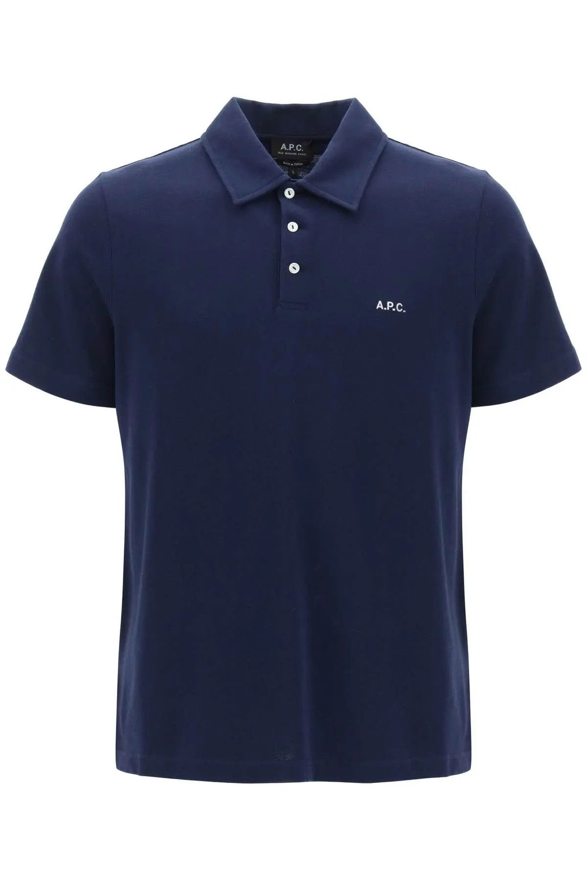 image of A P C O1S22I1N1223 Austin Polo Shirt In Blue, Men's (Size Small)