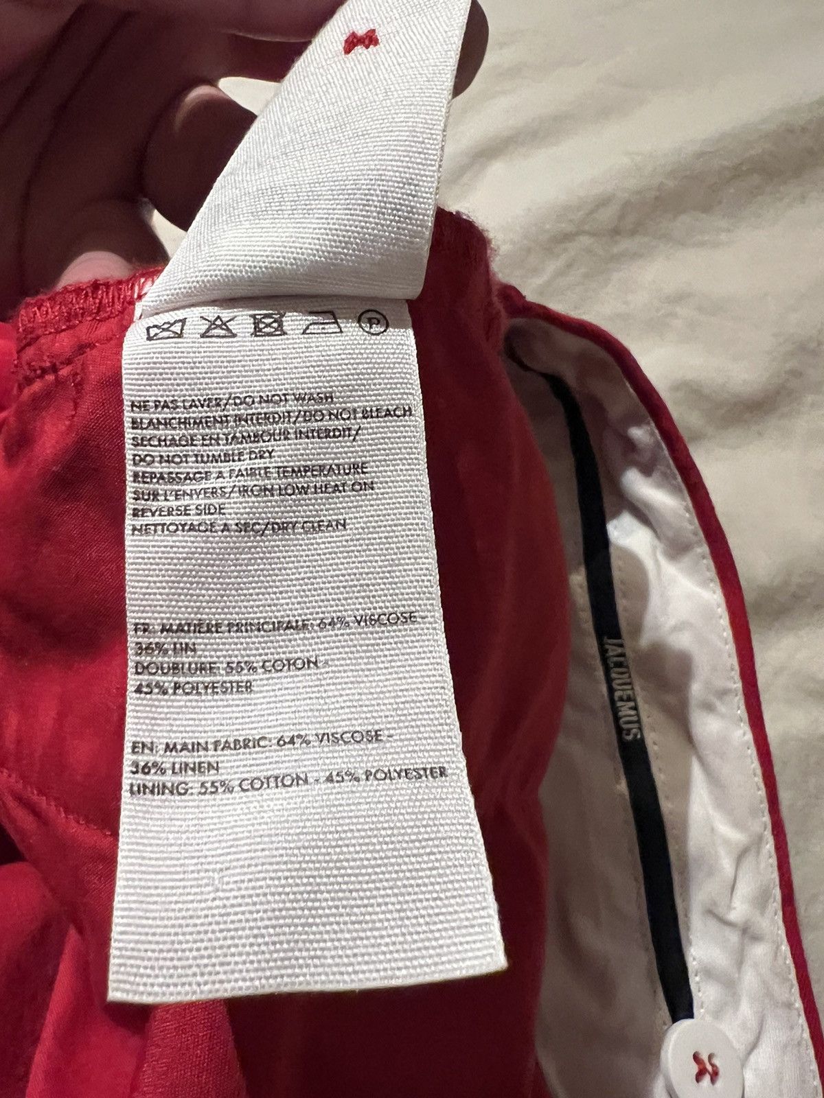 Jacquemus JACQUEMUS LE RAPHIA RED PANTS Size 48S - 8 Thumbnail