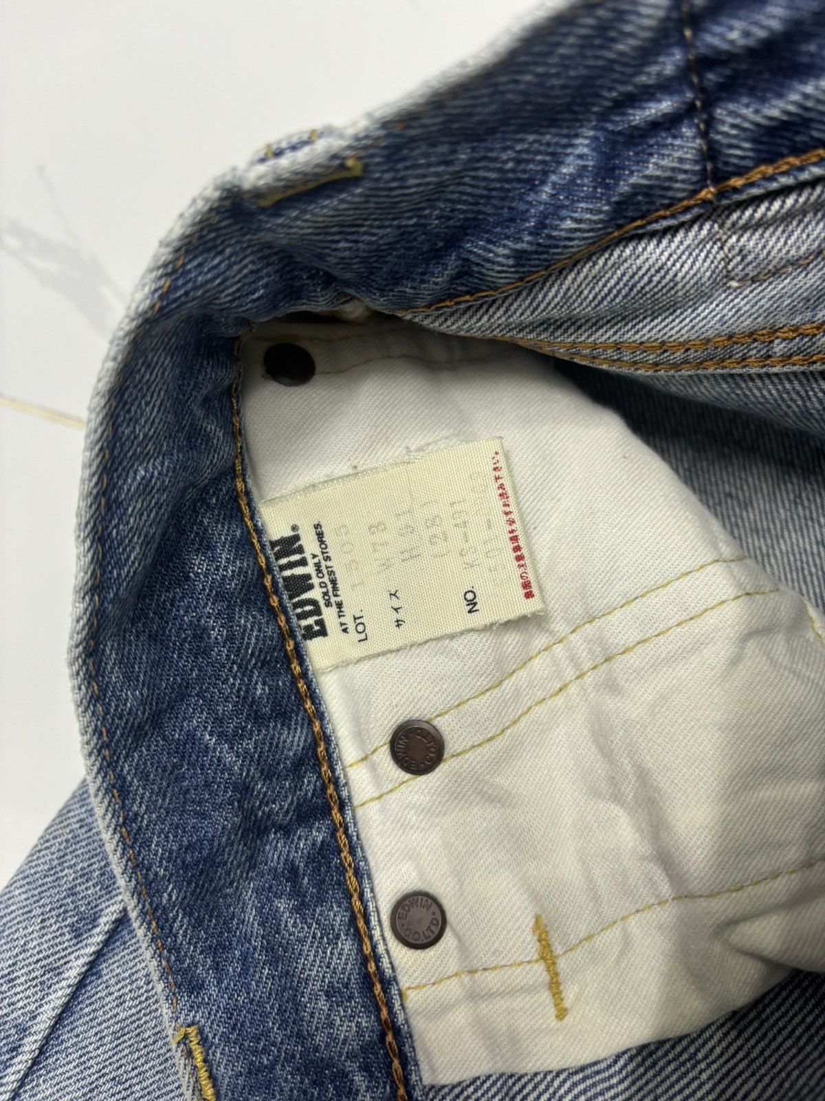 If Six Was Nine EDWIN 505 SELVEDGE JORTS DENIM JEANS Size US 28 / EU 44 - 9 Thumbnail