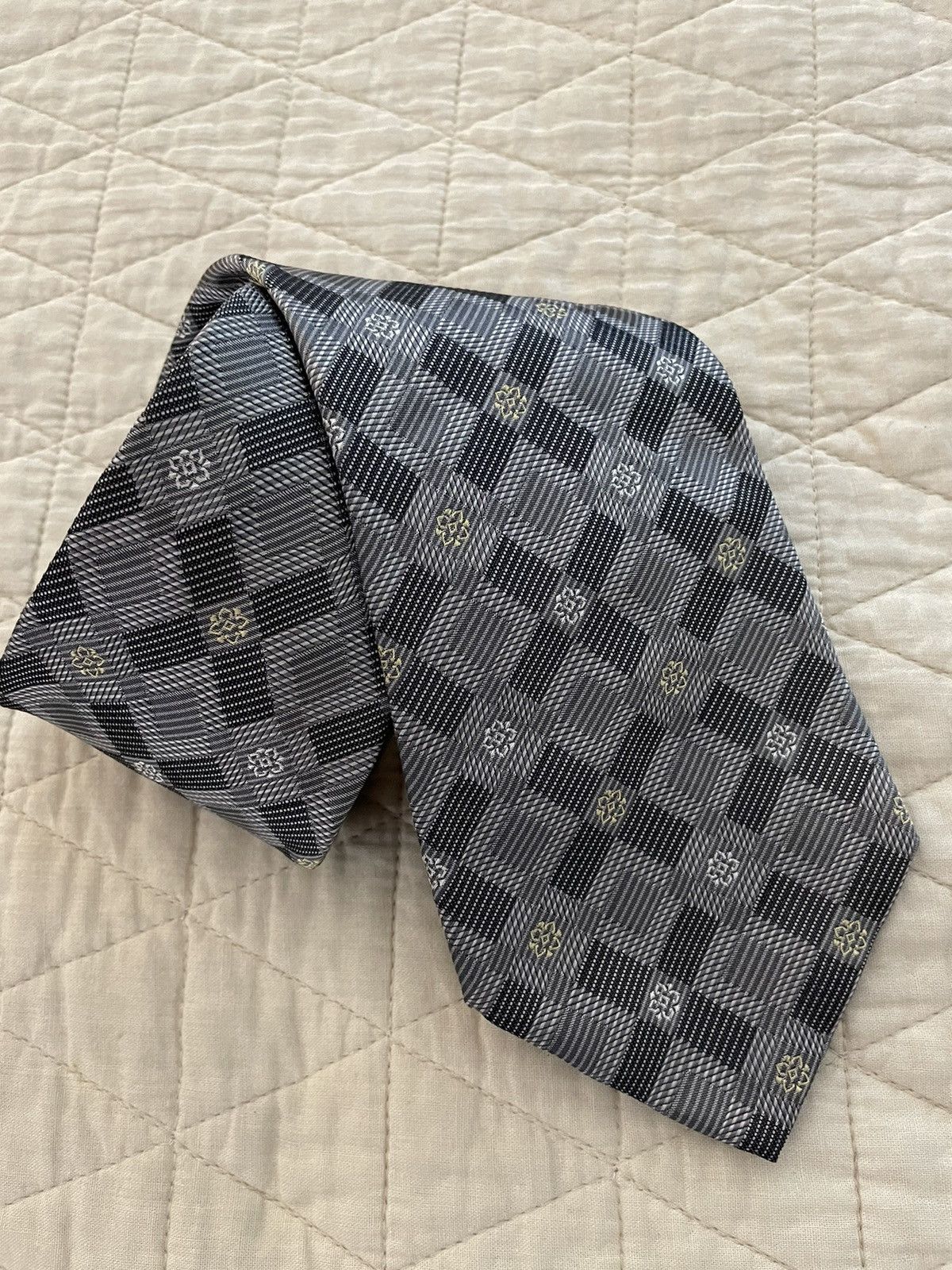 Ermenegildo Zegna × Vintage Substantial Woven Silk Power Tie Size ONE SIZE - 5 Thumbnail