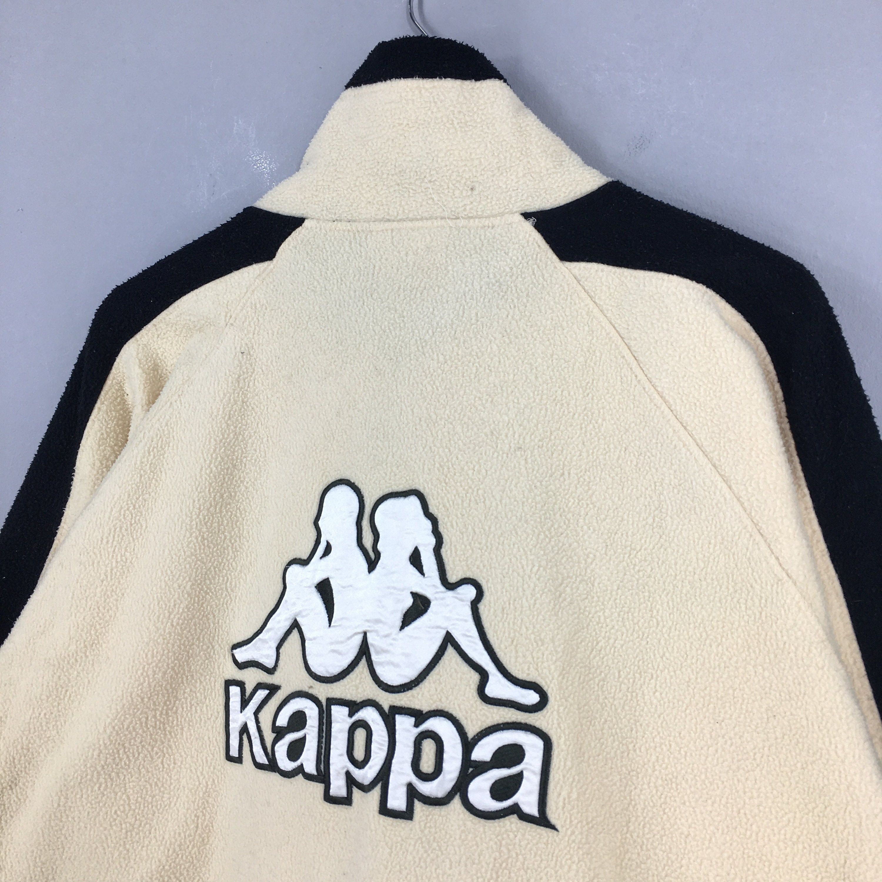 Kappa × Vintage Vintage Kappa Fleece Cream Fleece Zipper Sweater Medium Size US M / EU 48-50 / 2 - 8 Thumbnail