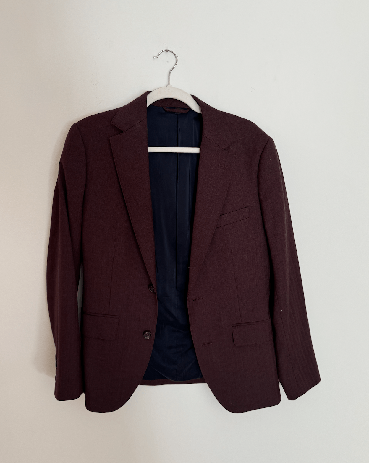 Bonobos Burgandy Bonobos Blazer - Red Suit Jacket 36R Size 36R - 2 Thumbnail