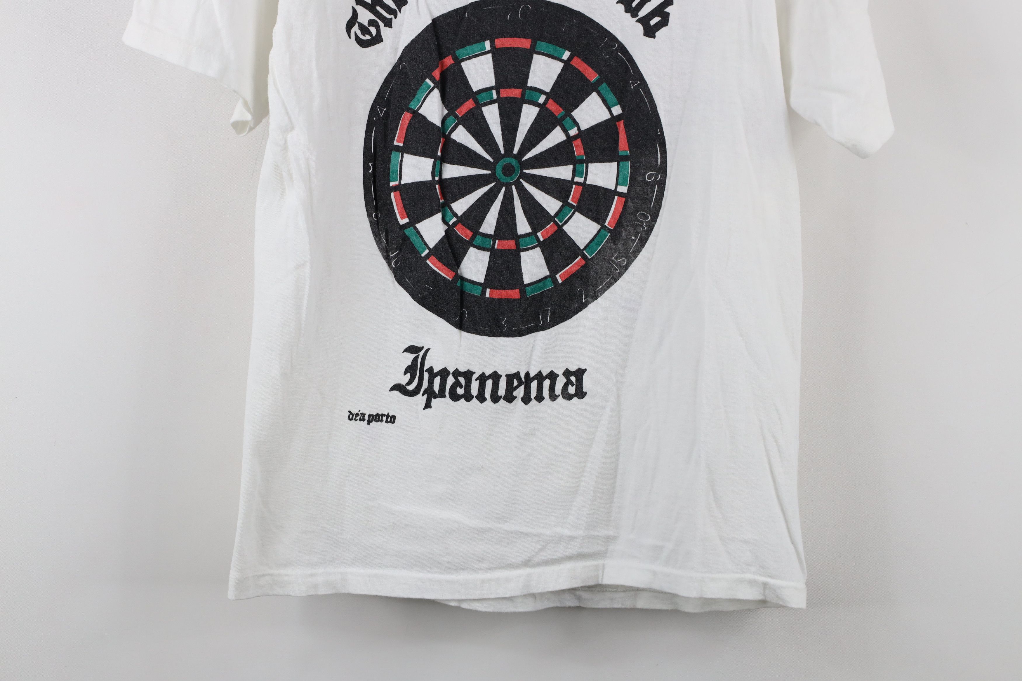 Vintage Vintage 70s Jim Pub Darts Drinking Team Brazil T-Shirt White Size S / US 4 / IT 40 - 3 Thumbnail