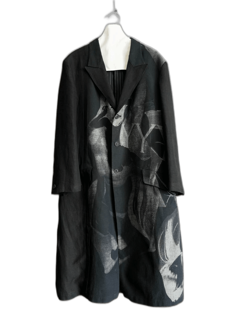 Yohji Yamamoto Yohji Yamamoto Linen Pattern Coat Size US M / EU 48-50 / 2 - 1 Thumbnail