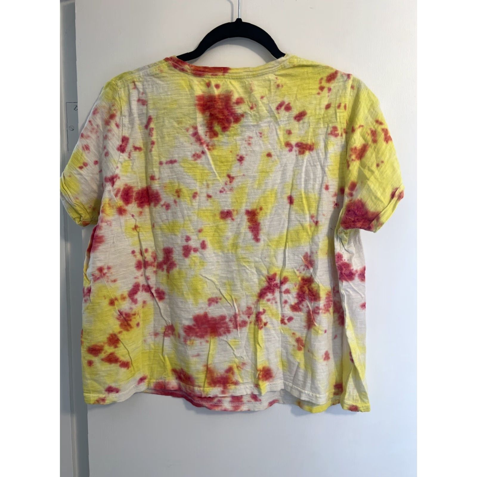 Vintage Disney Parks Authentic Disneyland Womens T-Shirt Crew Neck Short Sleeve Yellow Tie-Dye Size M Size M / US 6-8 / IT 42-44 - 2 Thumbnail